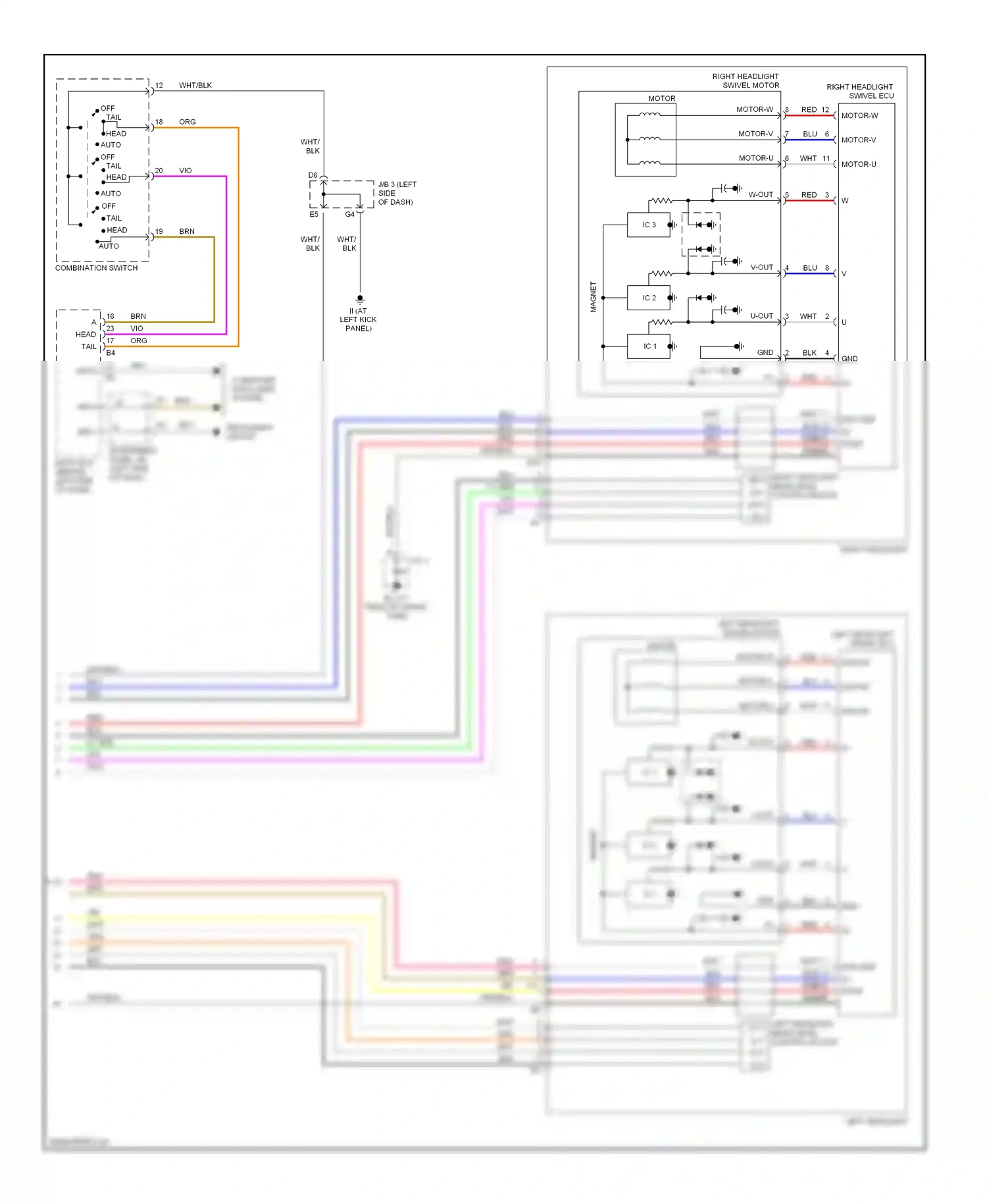 Wiring diagram blu for Lexus RX II (2003-2006) (22 of 70)