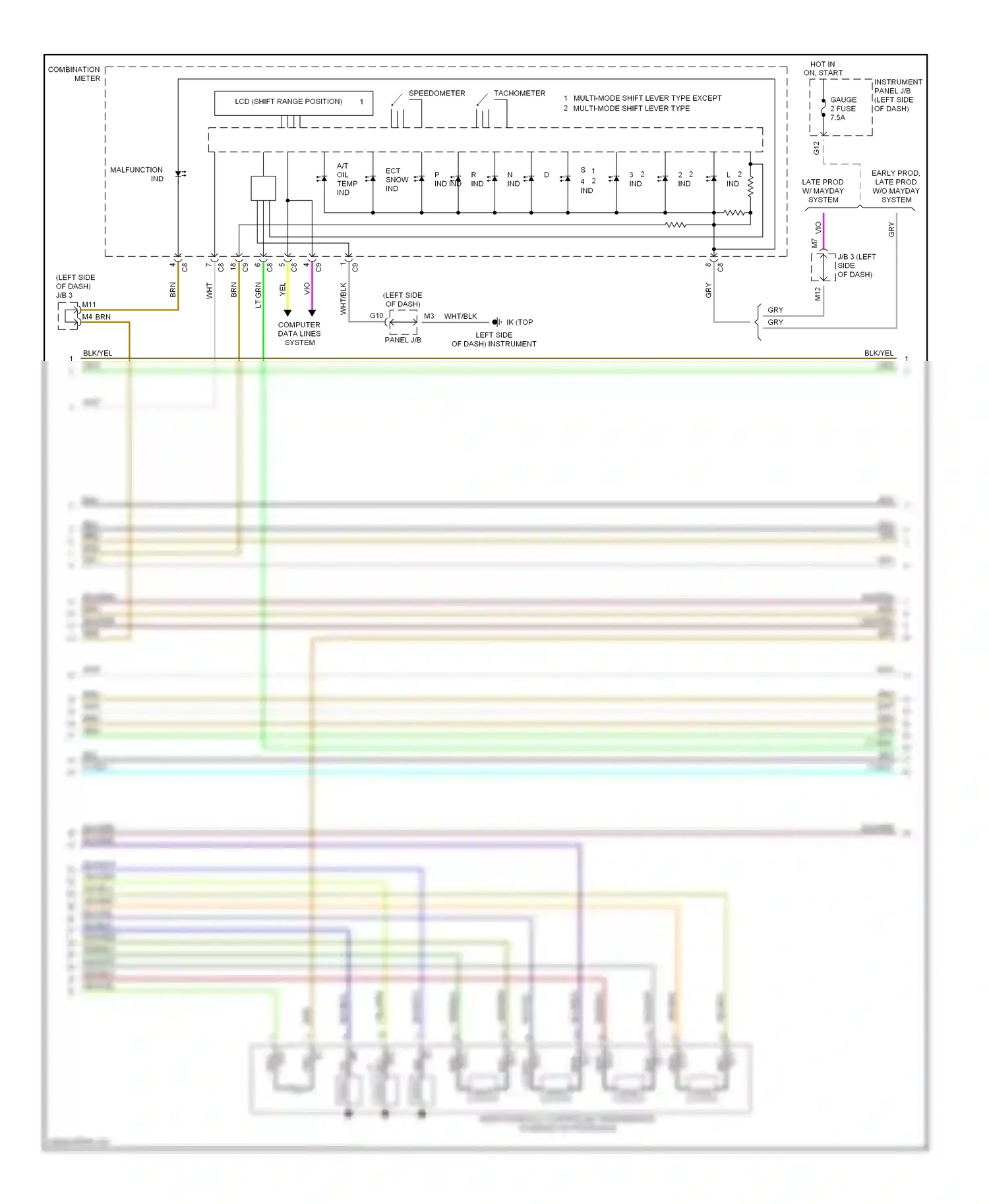 Wiring diagram blu/blk for Lexus RX II (2003-2006) (18 of 40)