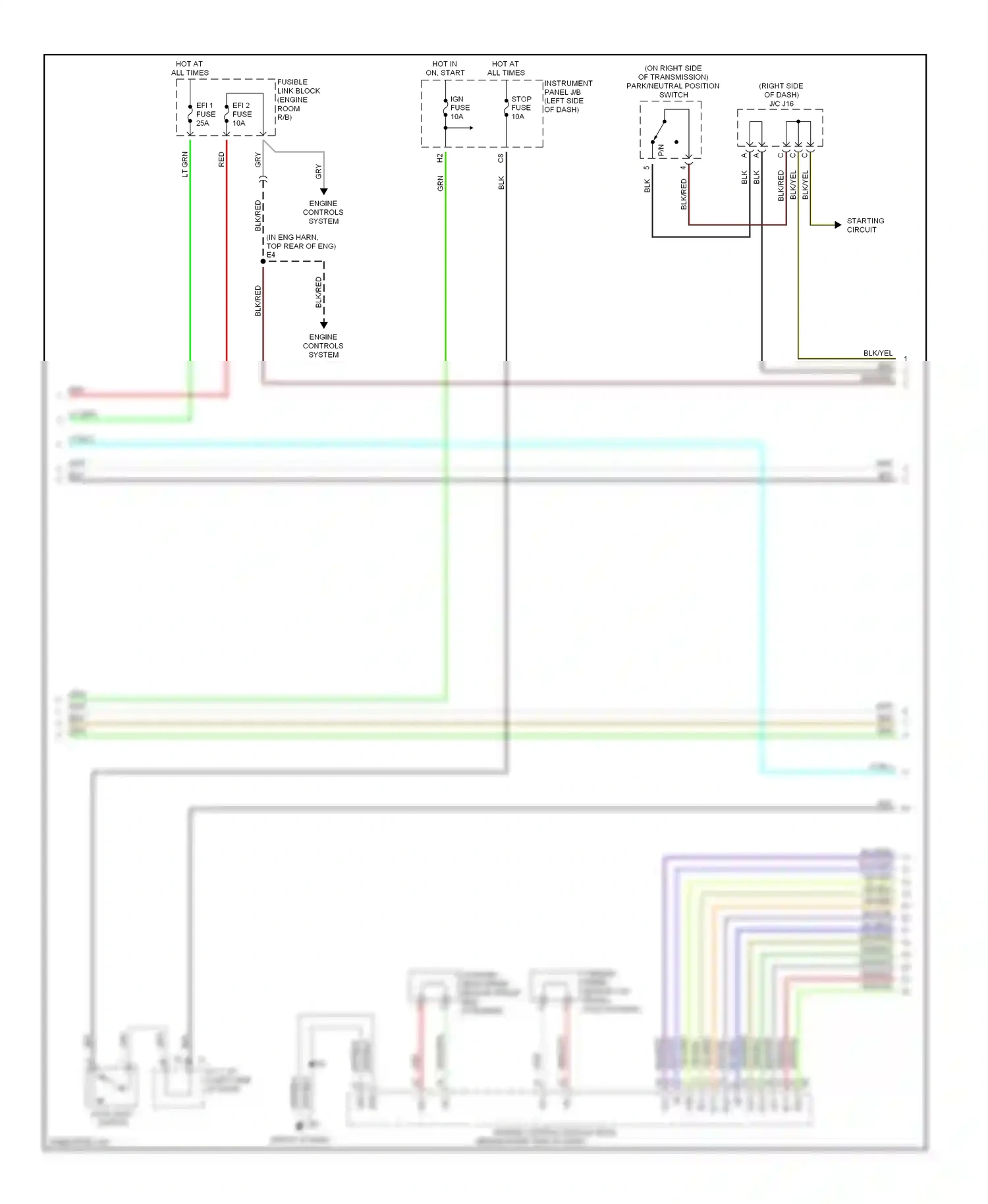 Wiring diagram engine controls system for Lexus RX II (2003-2006) (8 of 9)