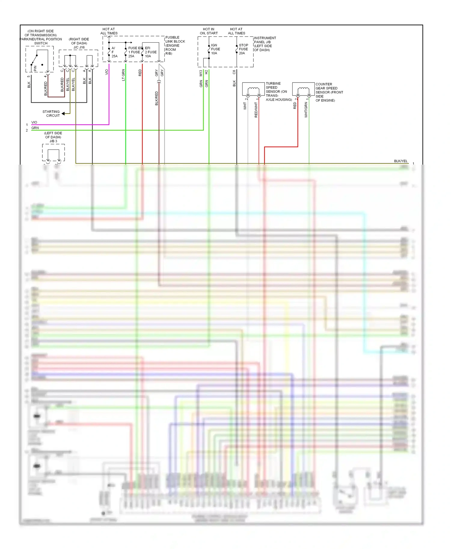 Lexus RX II (2003-2006) erd wiring diagram  (1 of 1)