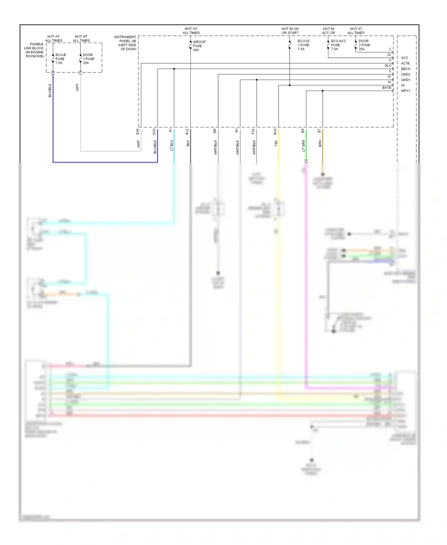 Wiring diagram grn for Lexus RX II (2003-2006) (49 of 70)
