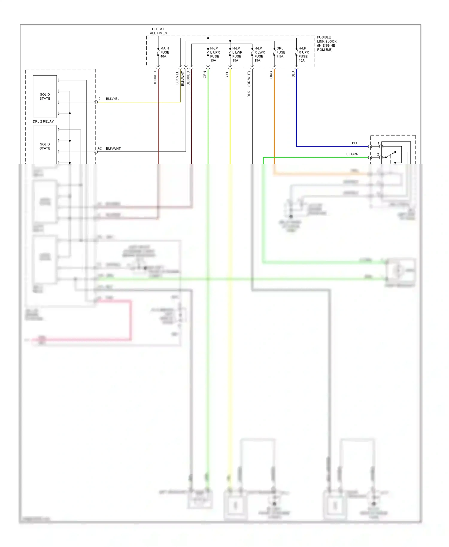 Wiring diagram j/c 3 for Lexus RX II (2003-2006) (3 of 3)