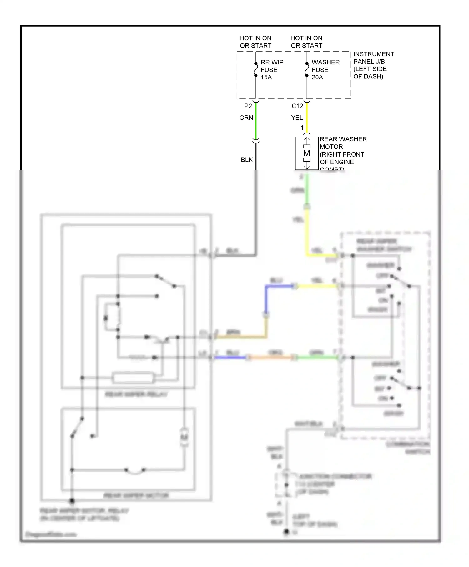 Wiring diagram off int on for Lexus RX II (2003-2006) (1 of 1)