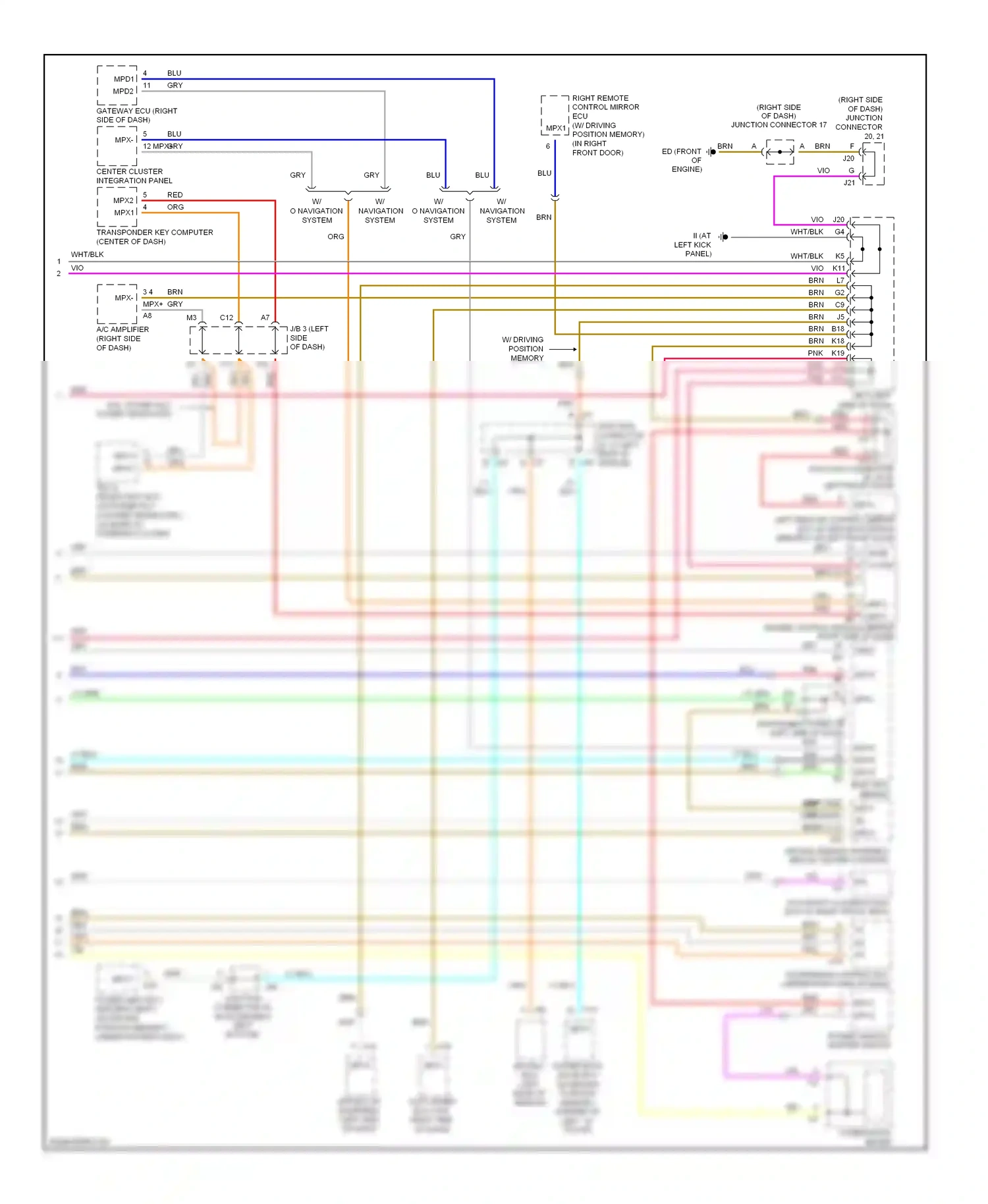 Wiring diagram pnk for Lexus RX II (2003-2006) (7 of 60)