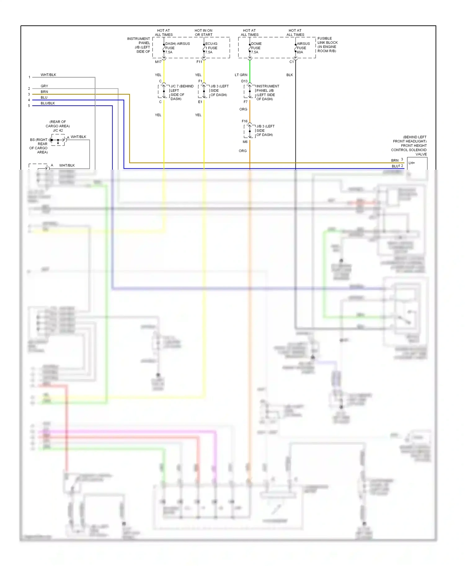 Wiring diagram red for Lexus RX II (2003-2006) (15 of 65)