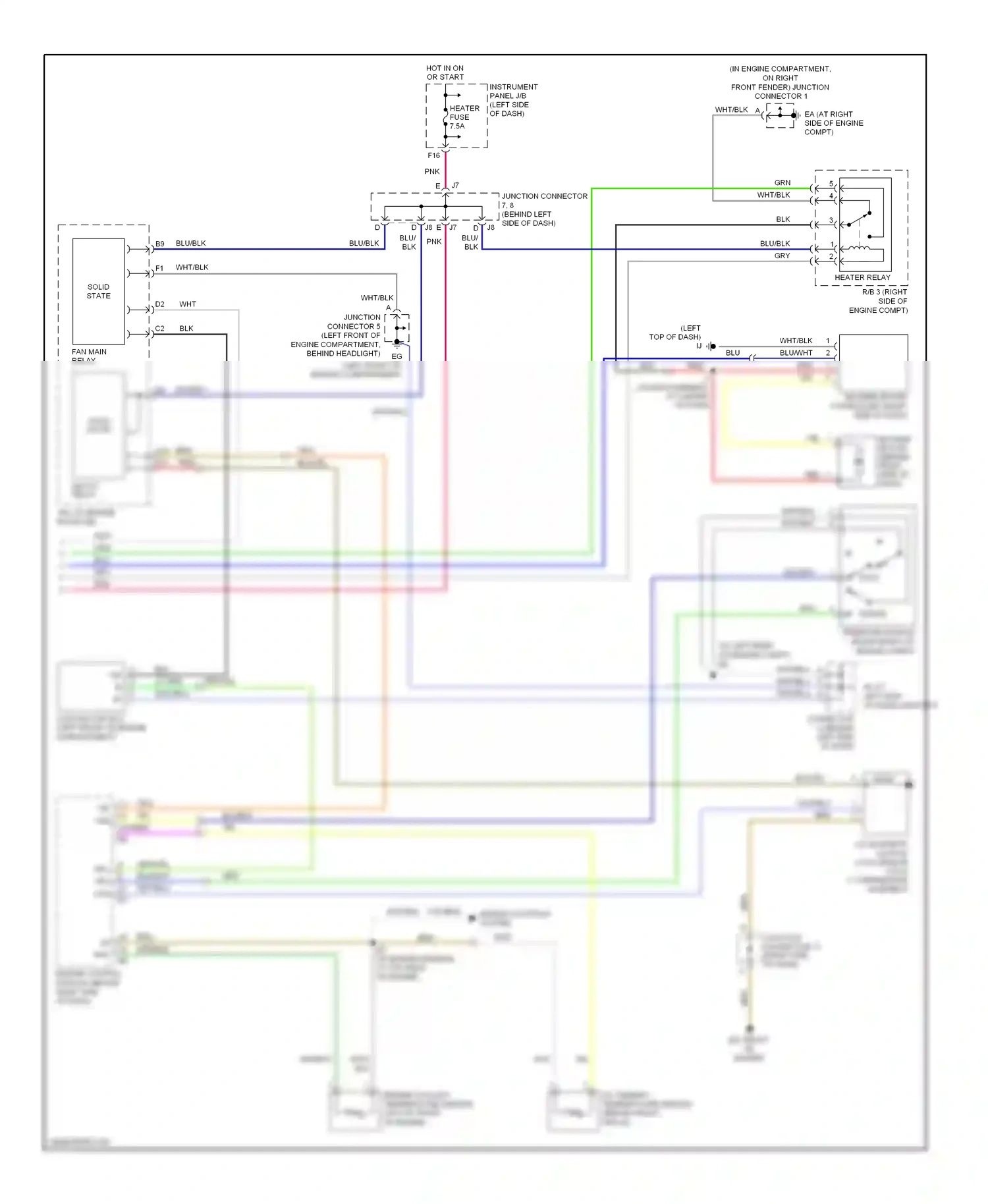 Lexus RX II (2003-2006) single wiring diagram  (1 of 1)