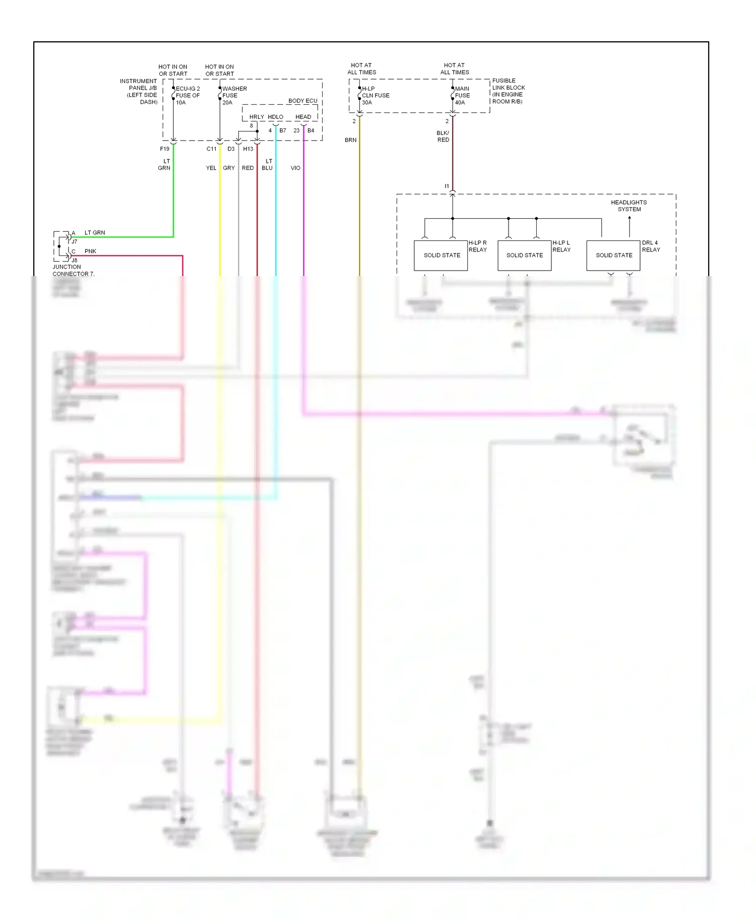 Wiring diagram solid state for Lexus RX II (2003-2006) (5 of 7)
