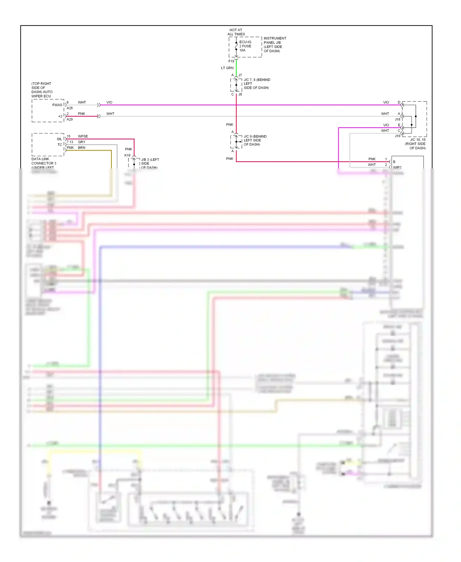 Lexus RX II (2003-2006) speedometer wiring diagram  (2 of 6)