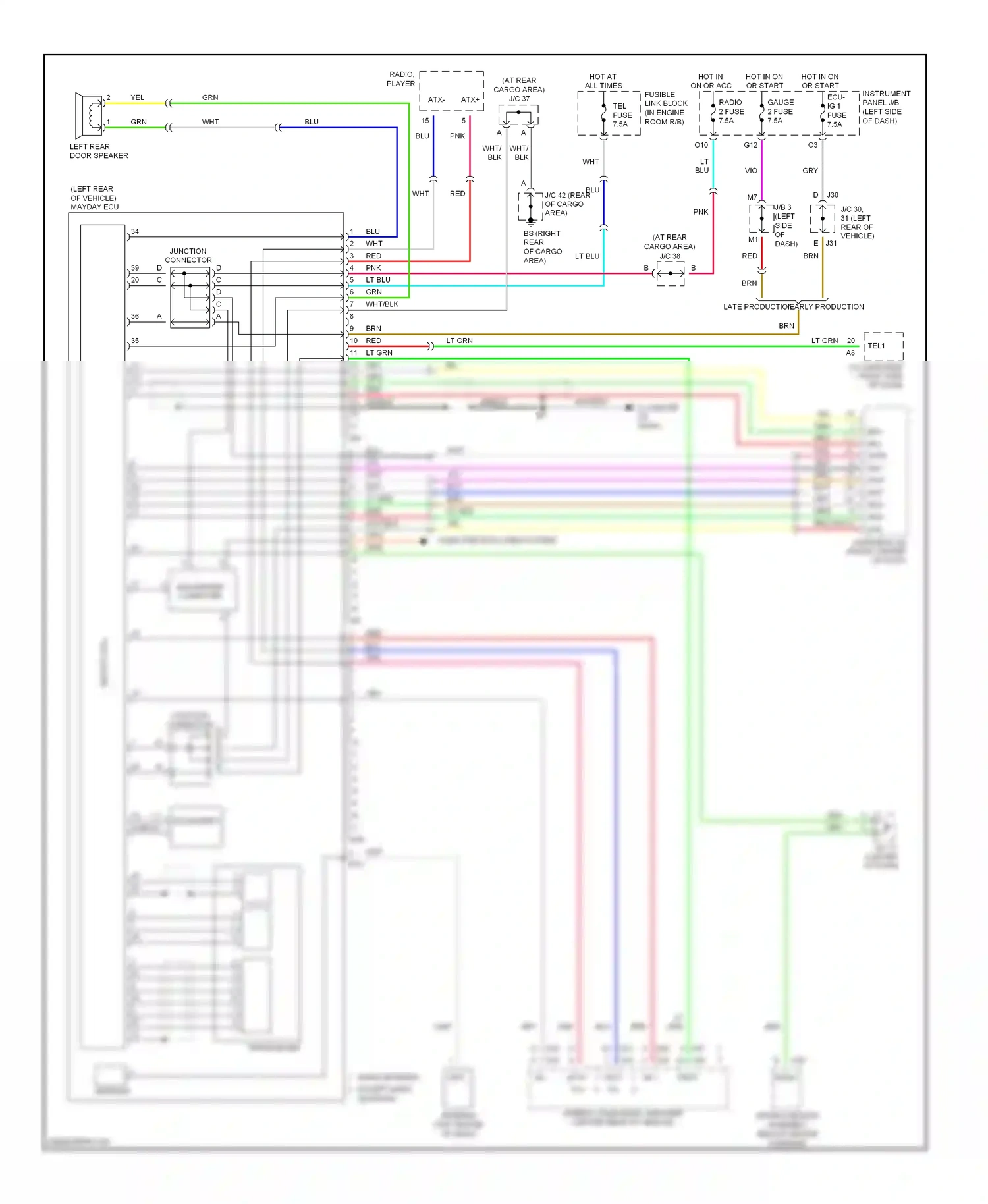 Lexus RX II (2003-2006) transceiver/ wiring diagram  (1 of 1)