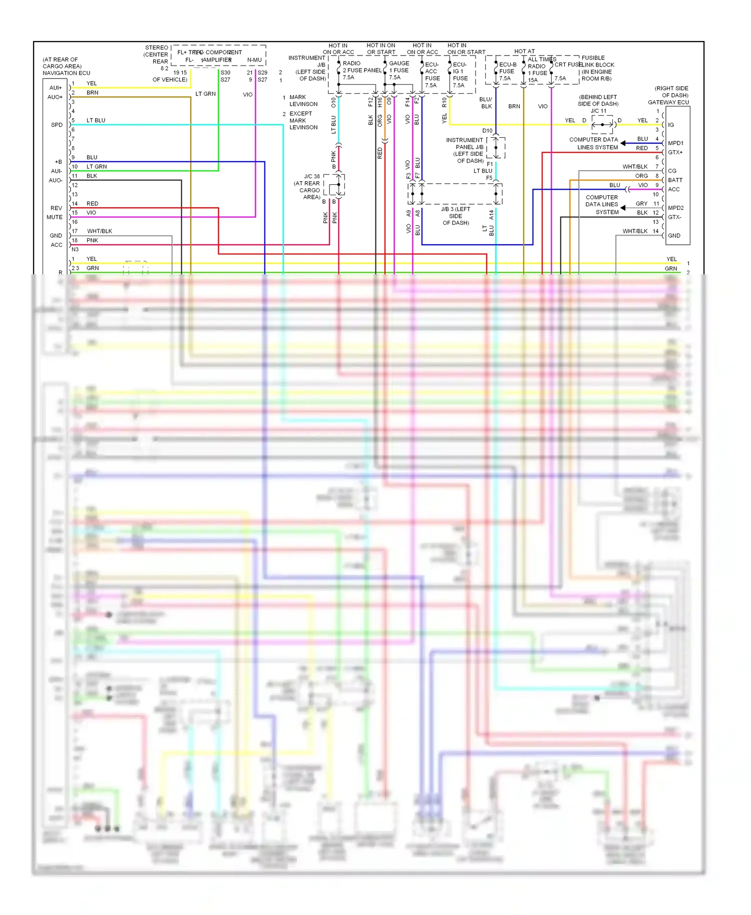 Wiring diagram wht/blk for Lexus RX II (2003-2006) (46 of 75)