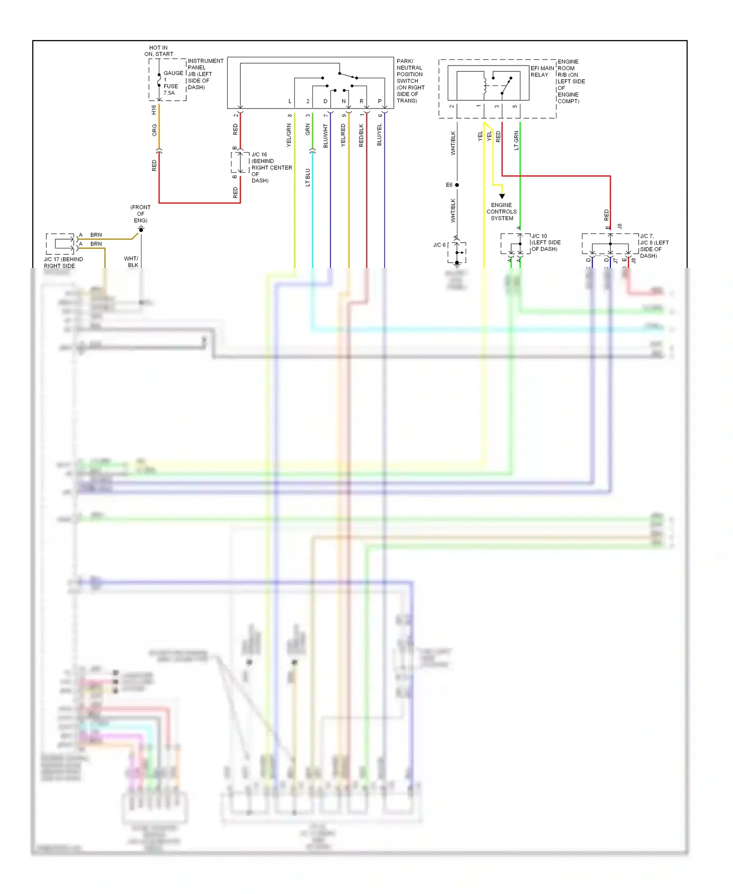 Wiring diagram wht/blk for Lexus RX II (2003-2006) (67 of 75)