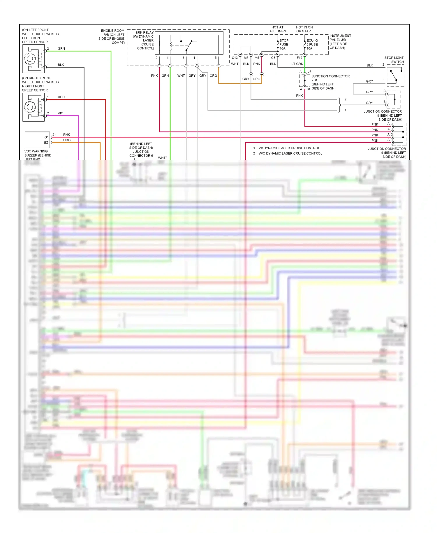 Wiring diagram wht/blu for Lexus RX II (2003-2006) (1 of 8)