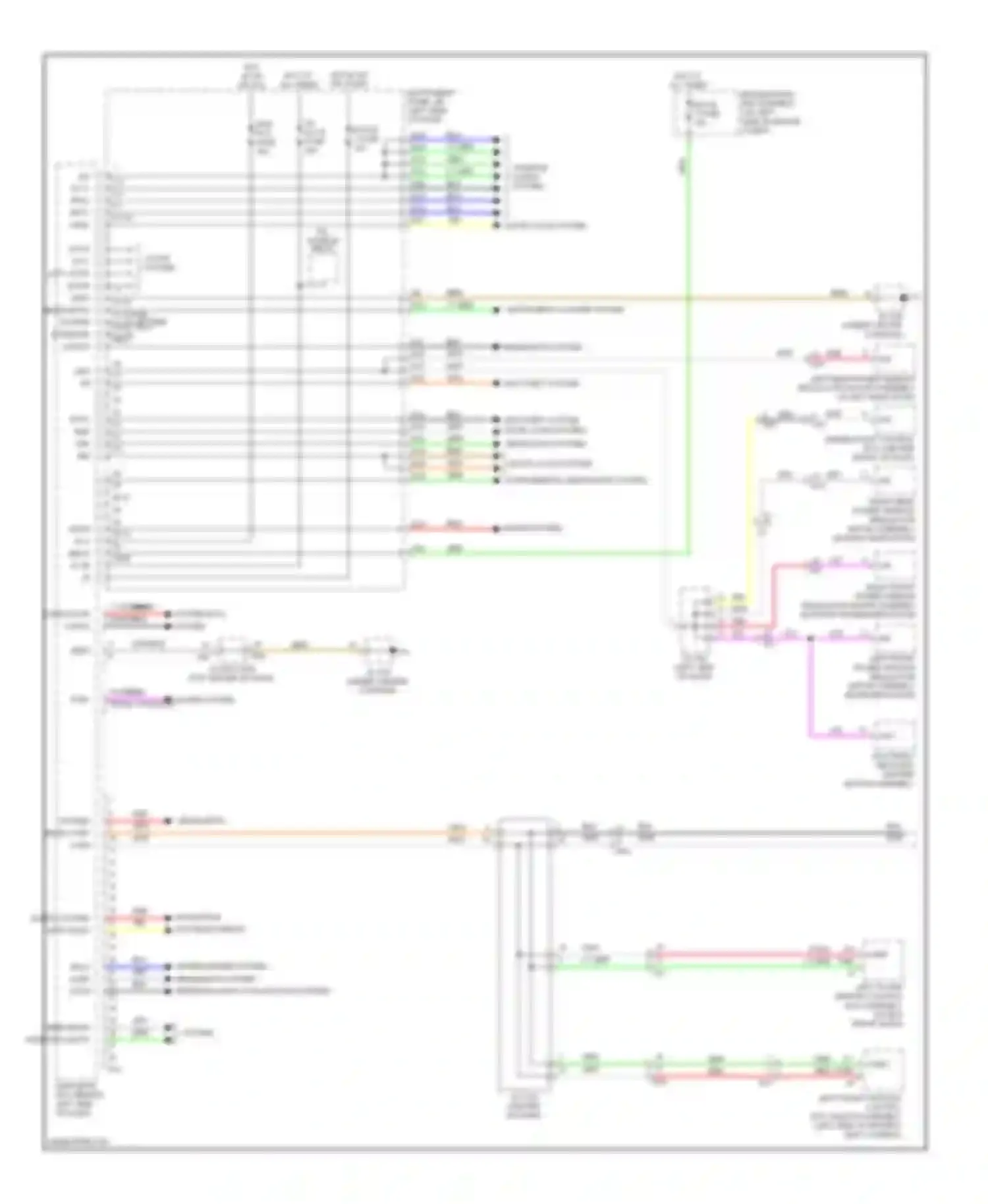 RX Lexus III facelift (2012-2015): Body control modules circuit (1 of 2)