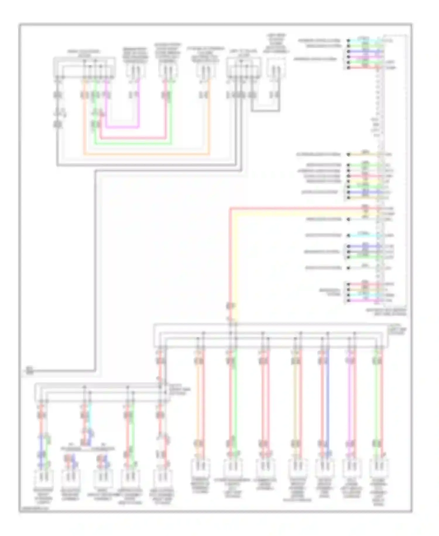 RX Lexus III facelift (2012-2015): Body control modules circuit (2 of 2)