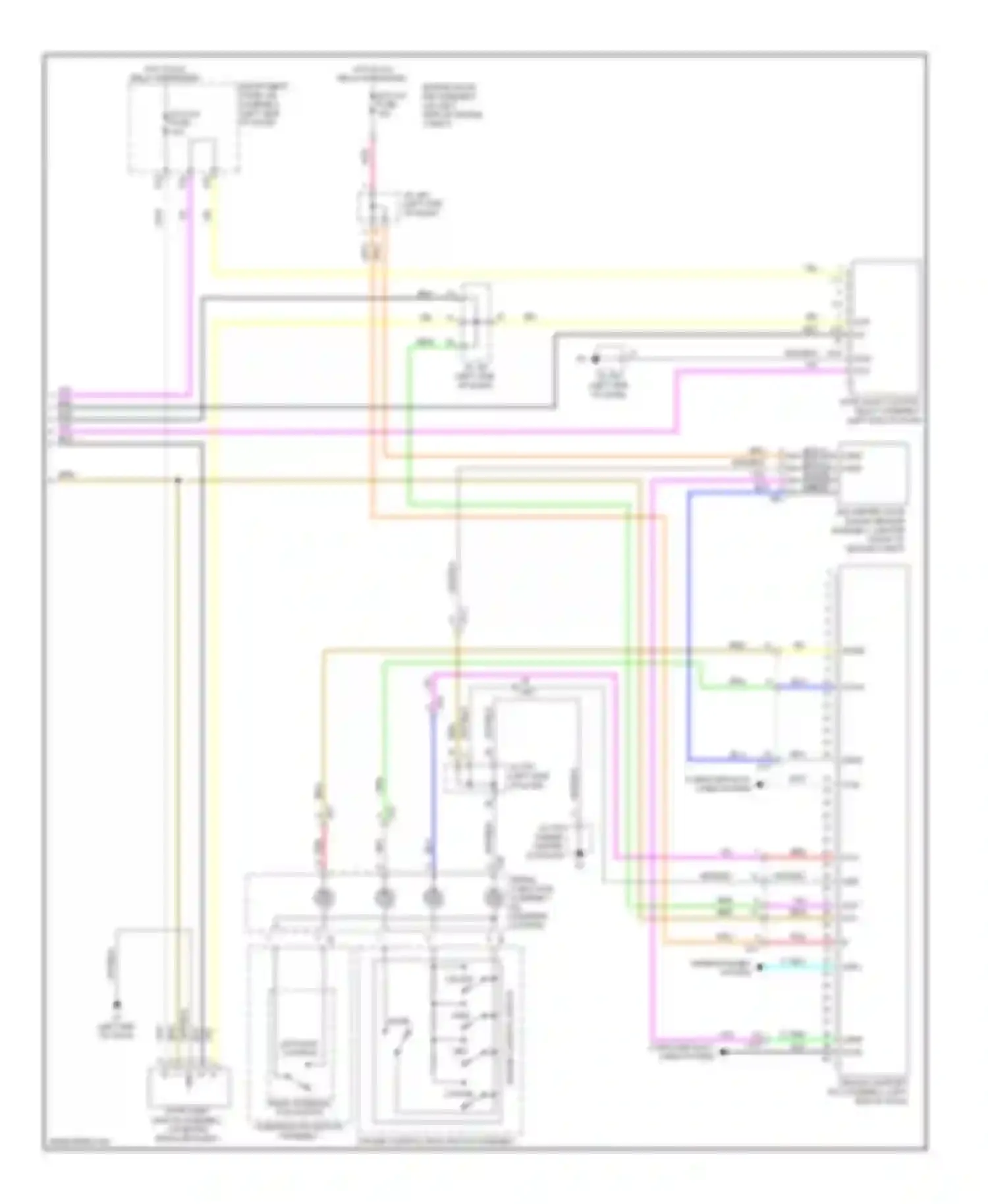 RX Lexus III facelift (2012-2015): Cruise control circuit, with dynamic radar controls (2 of 2)