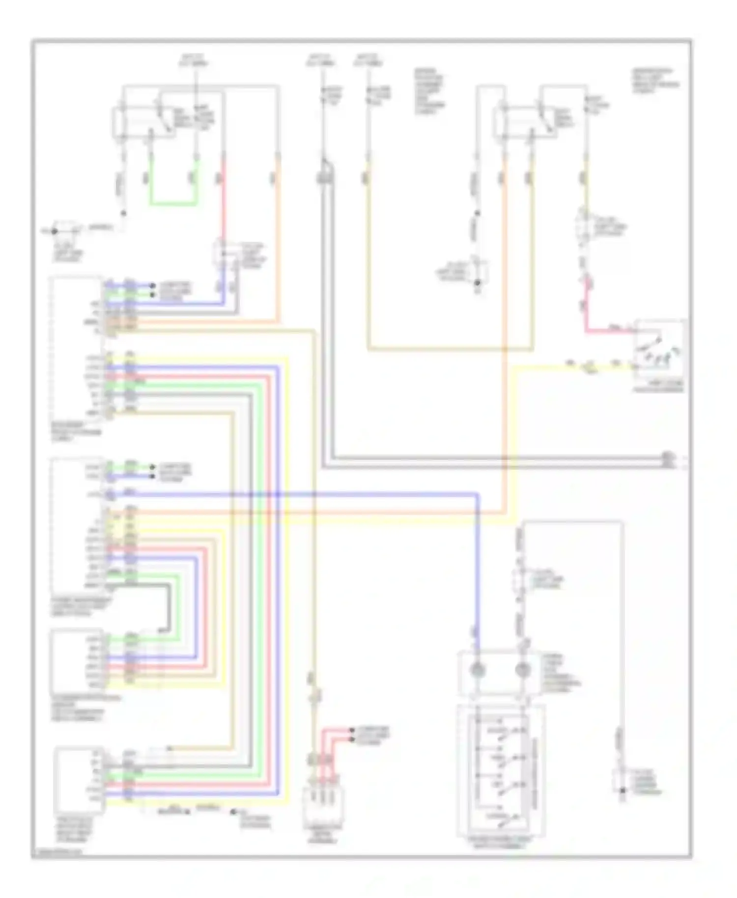 RX Lexus III facelift (2012-2015): Cruise control circuit, without dynamic radar controls (1 of 2)