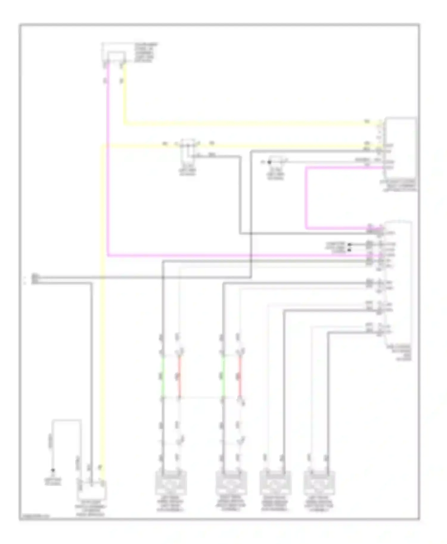 RX Lexus III facelift (2012-2015): Cruise control circuit, without dynamic radar controls (2 of 2)