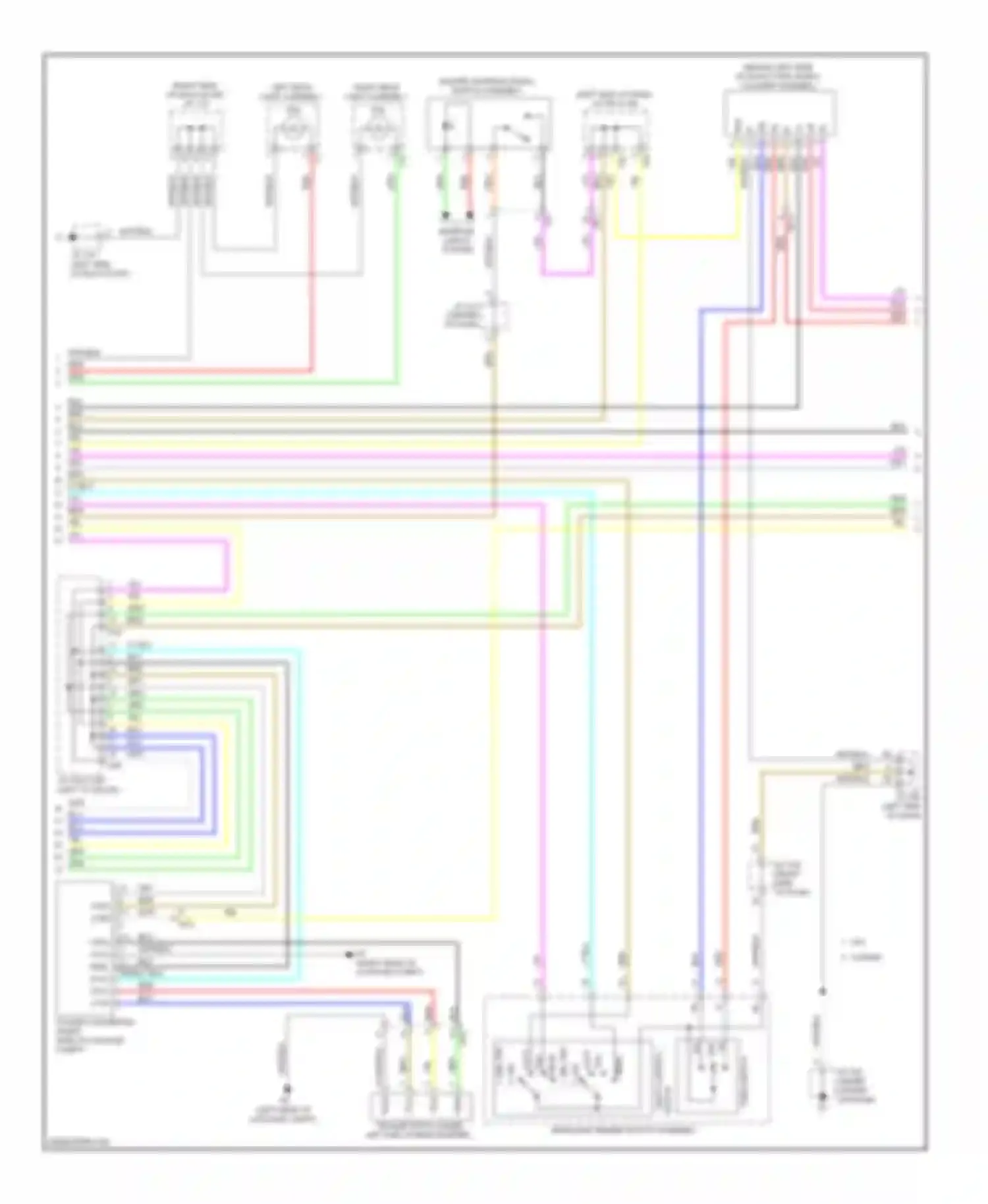 RX Lexus III facelift (2012-2015): Exterior lamps circuit (2 of 3)