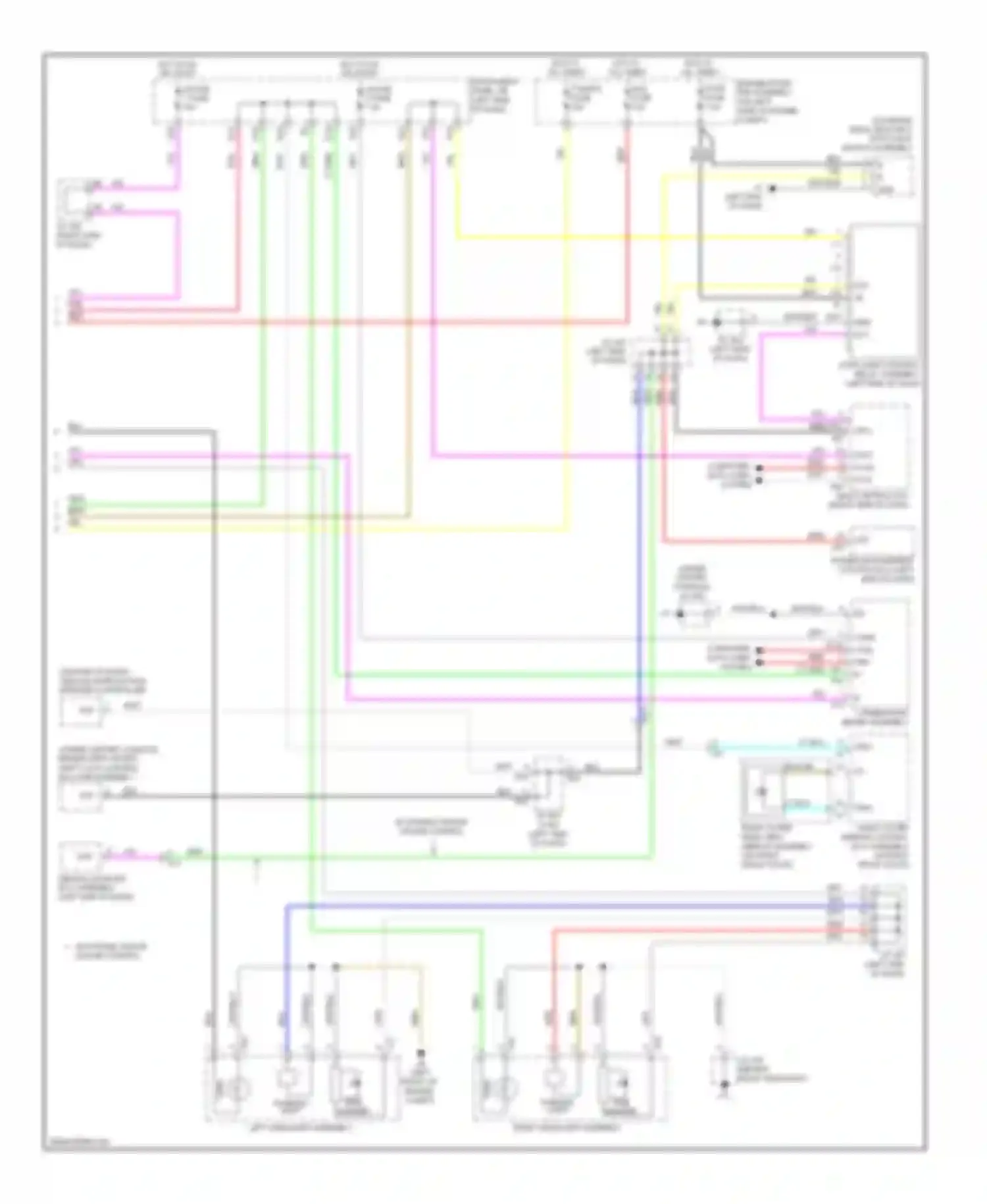 RX Lexus III facelift (2012-2015): Exterior lamps circuit (3 of 3)
