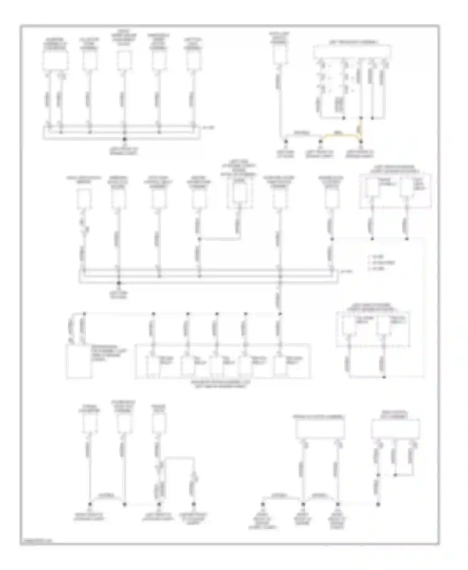 RX Lexus III facelift (2012-2015): Ground distribution circuit (1 of 5)