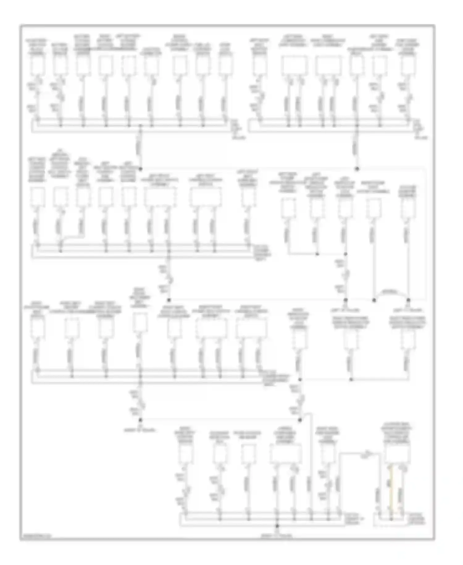 RX Lexus III facelift (2012-2015): Ground distribution circuit (3 of 5)