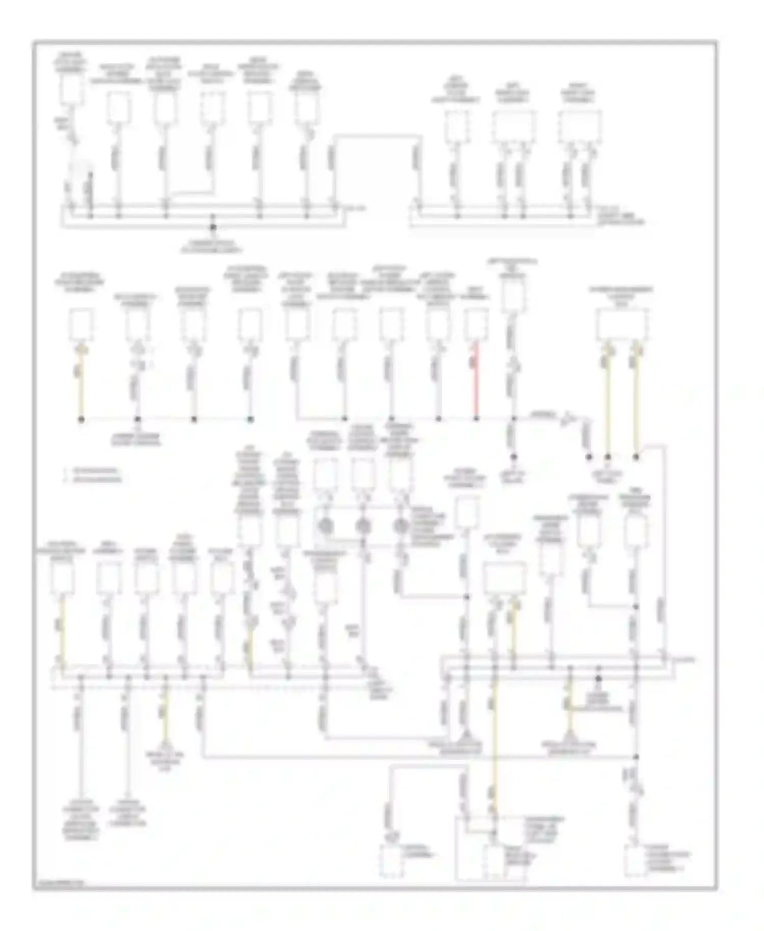 RX Lexus III facelift (2012-2015): Ground distribution circuit (4 of 5)