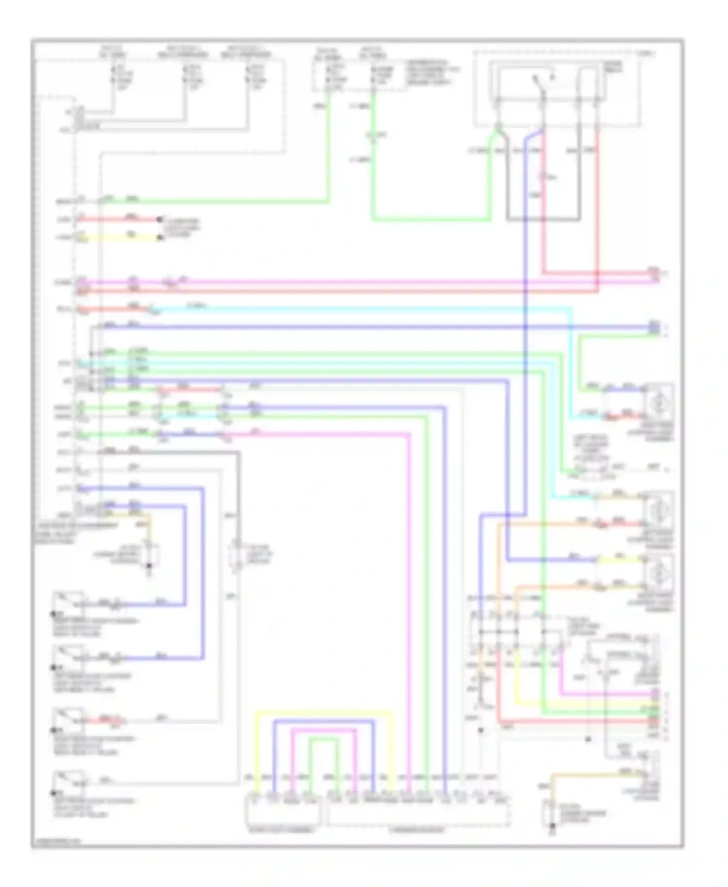 RX Lexus III facelift (2012-2015): Courtesy lamps circuit (1 of 2)