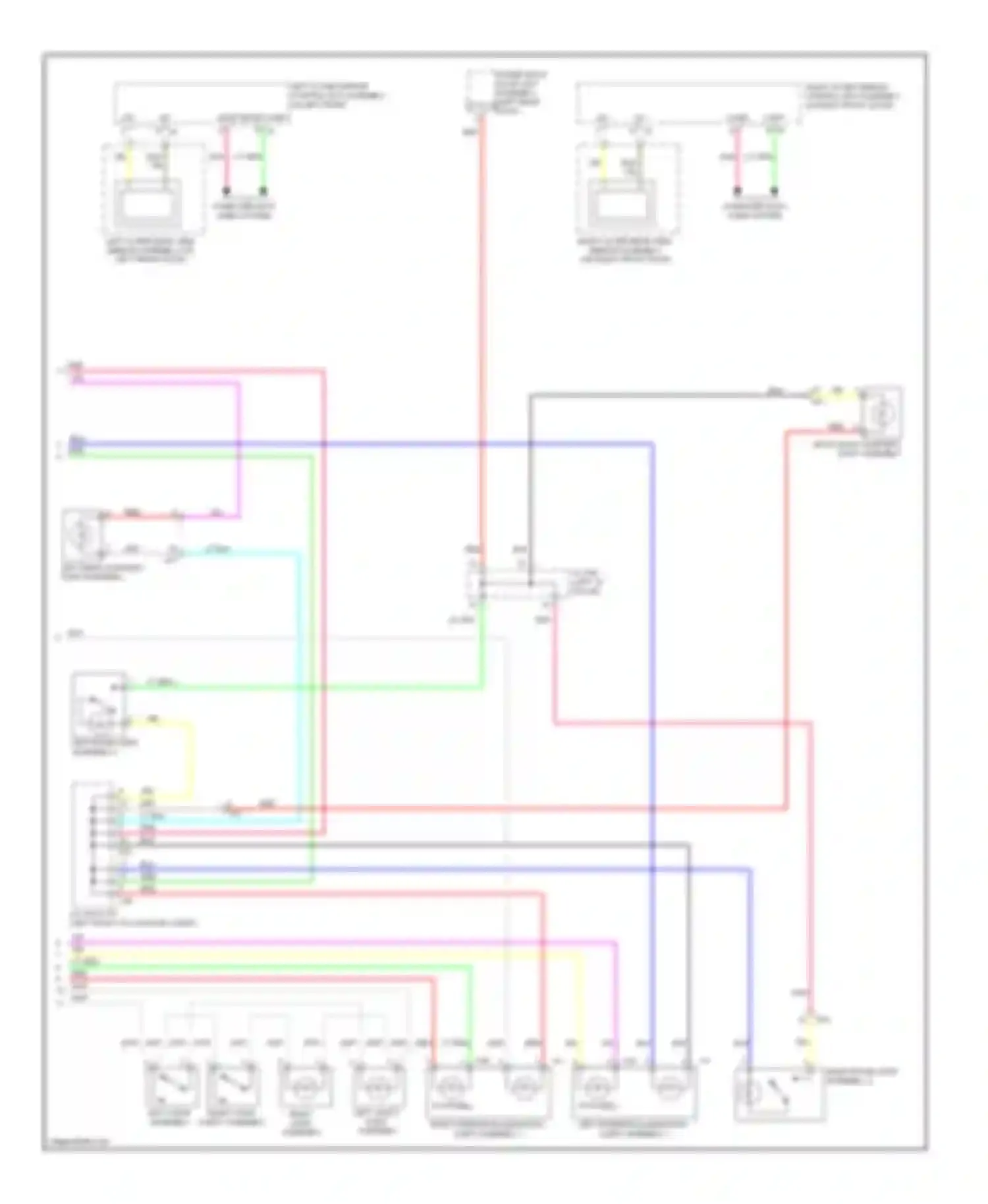 RX Lexus III facelift (2012-2015): Courtesy lamps circuit (2 of 2)