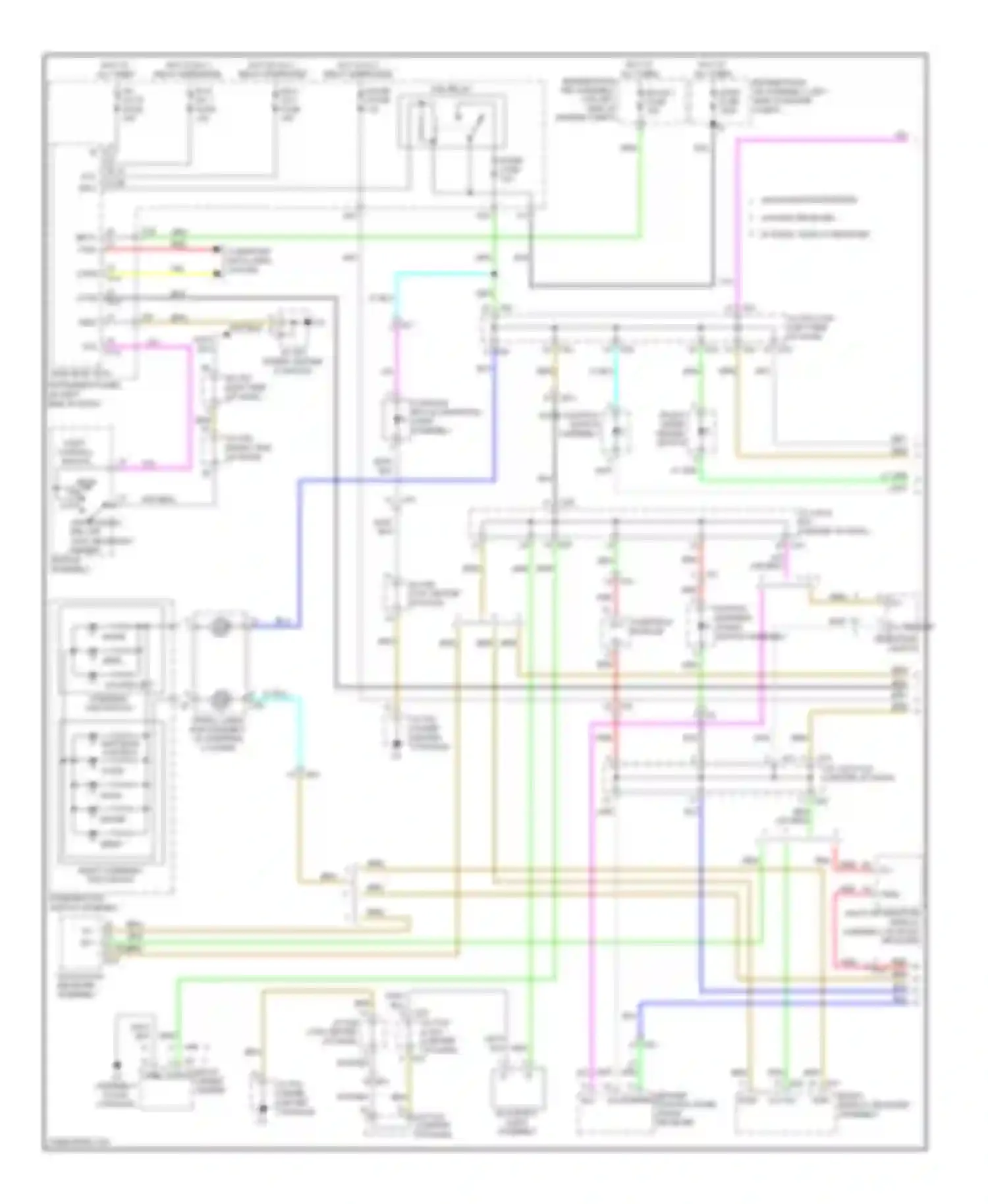 RX Lexus III facelift (2012-2015): Instrument illumination circuit (1 of 2)