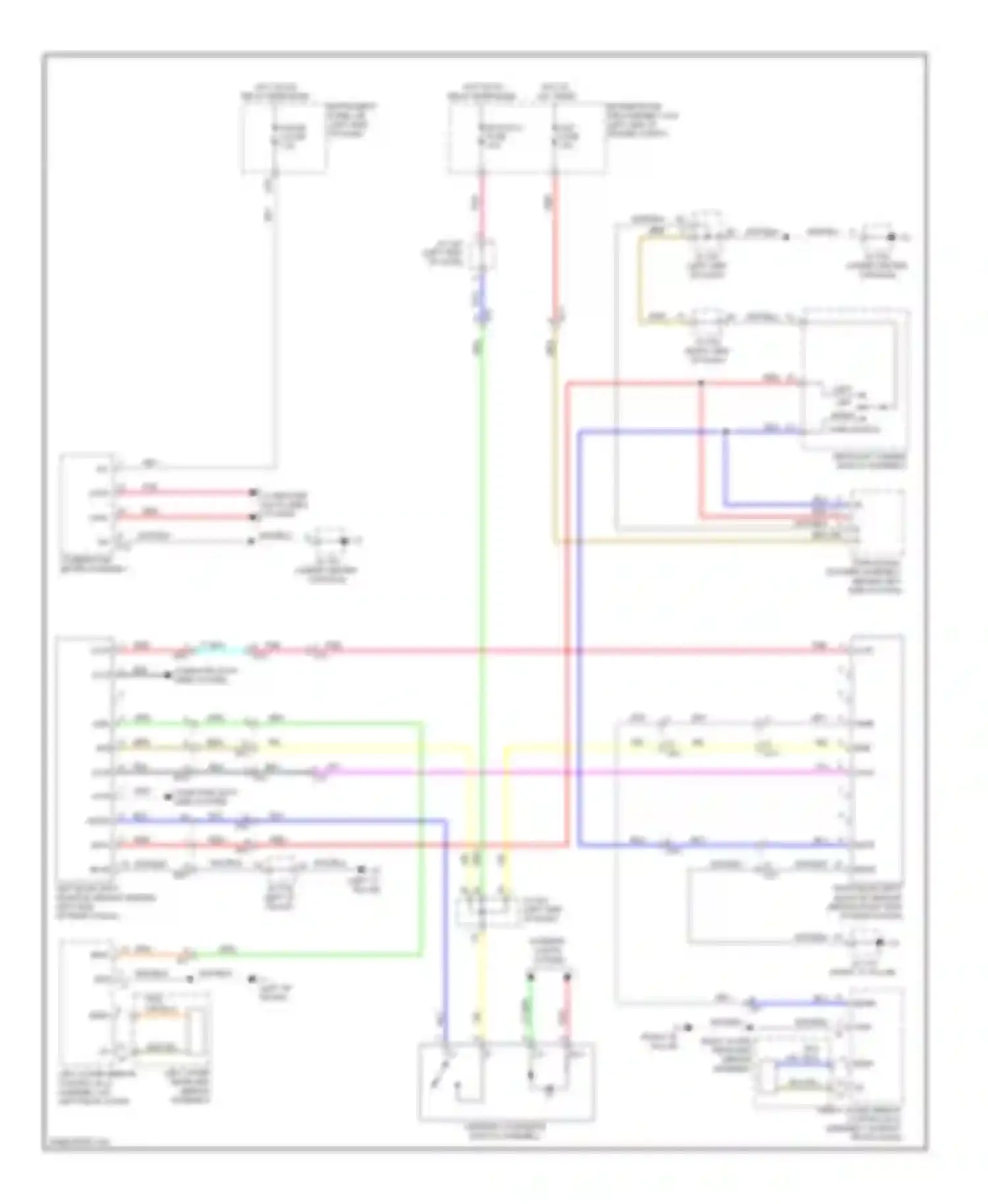 RX Lexus III facelift (2012-2015): Blind spot monitoring circuit