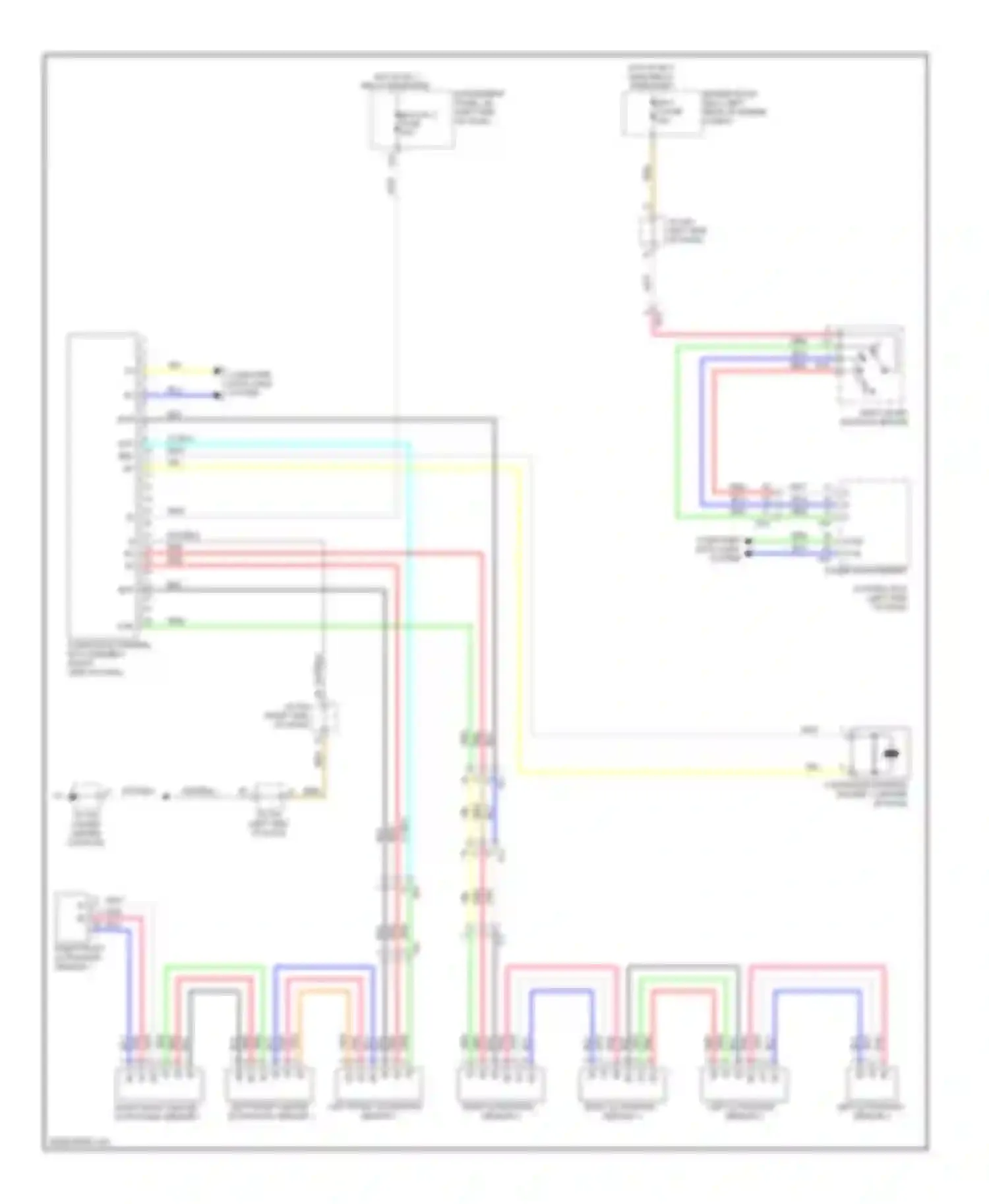 RX Lexus III facelift (2012-2015): Rear sonar circuit