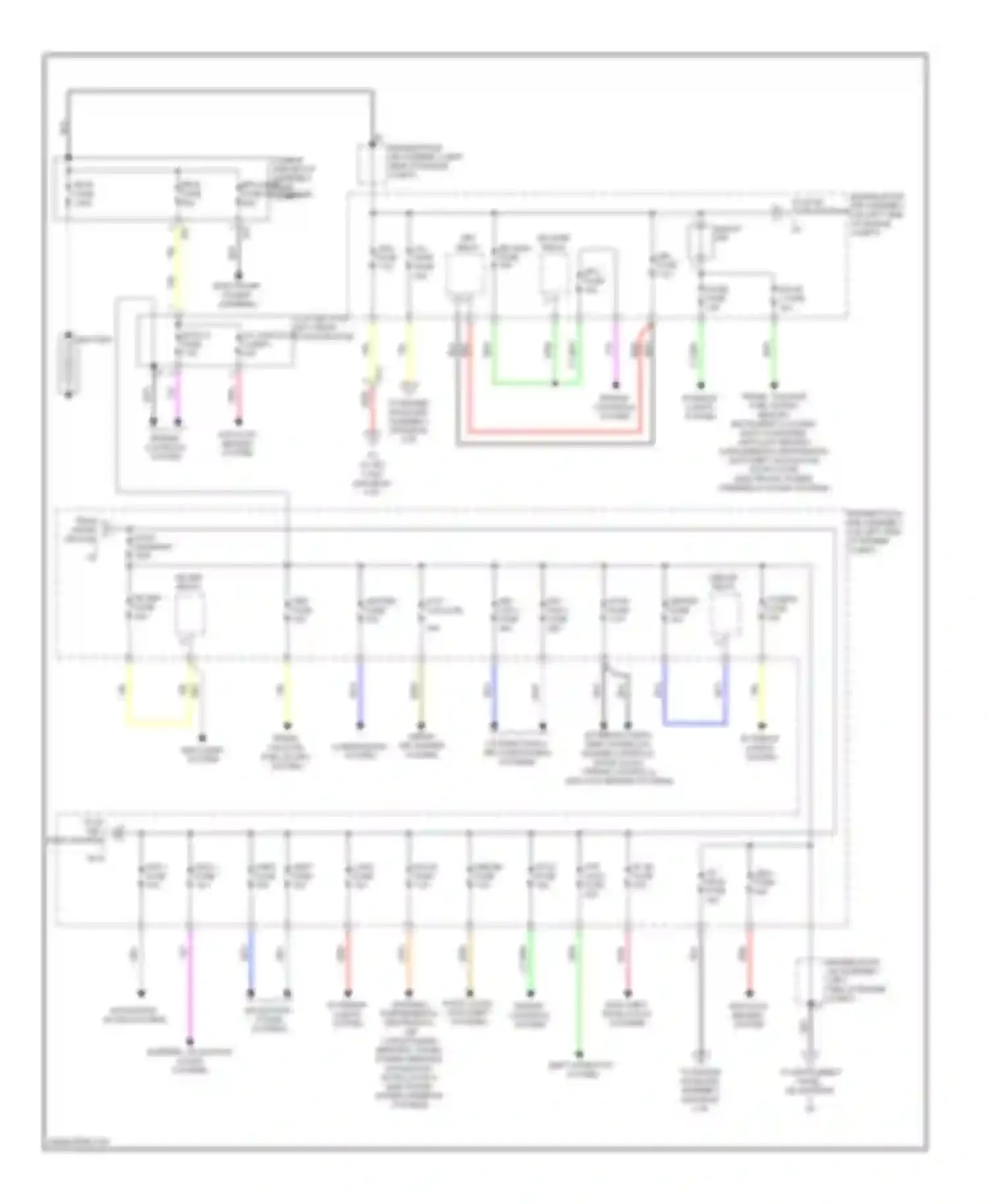 RX Lexus III facelift (2012-2015): Power distribution circuit (1 of 4)