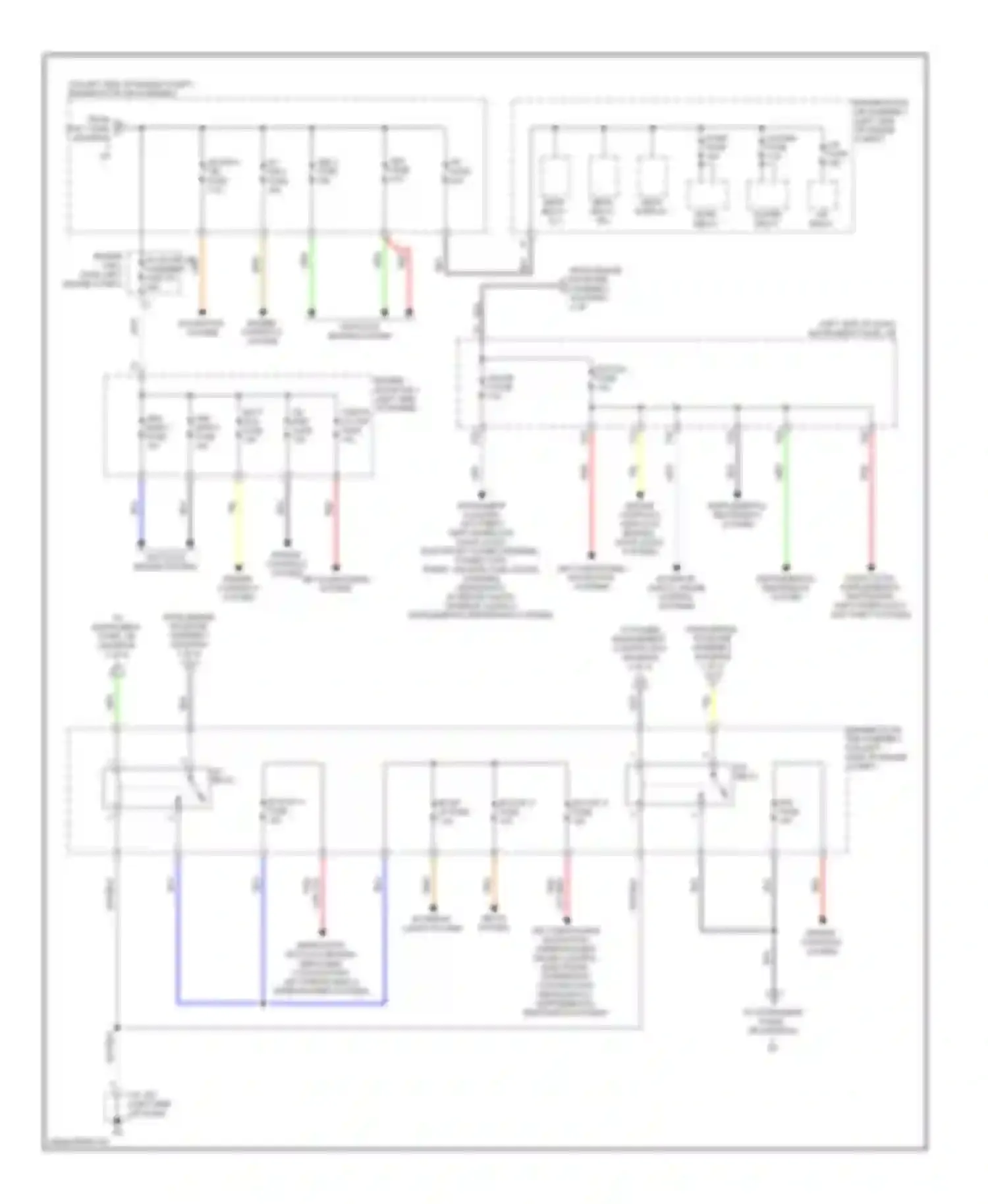 RX Lexus III facelift (2012-2015): Power distribution circuit (2 of 4)
