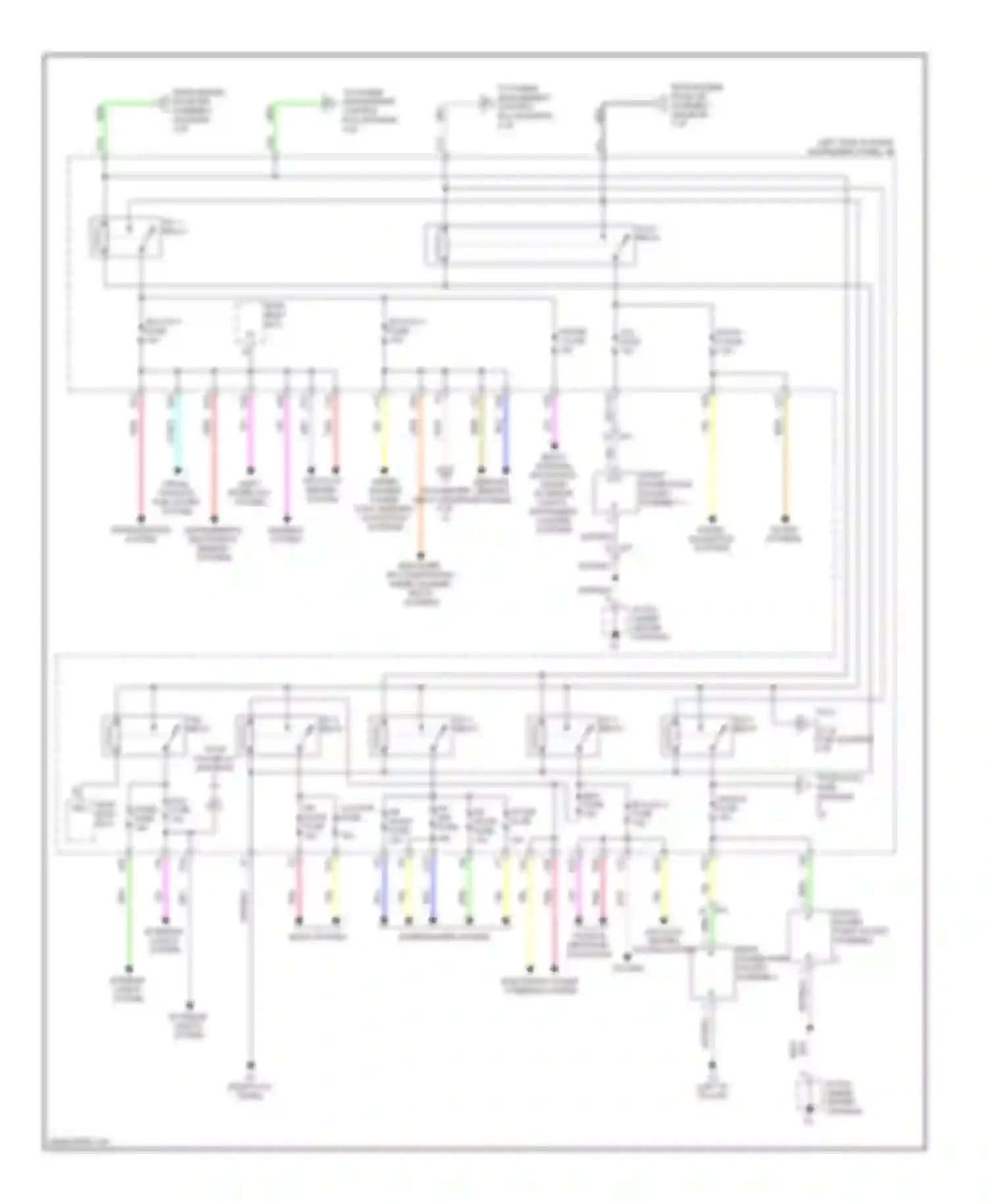 RX Lexus III facelift (2012-2015): Power distribution circuit (3 of 4)