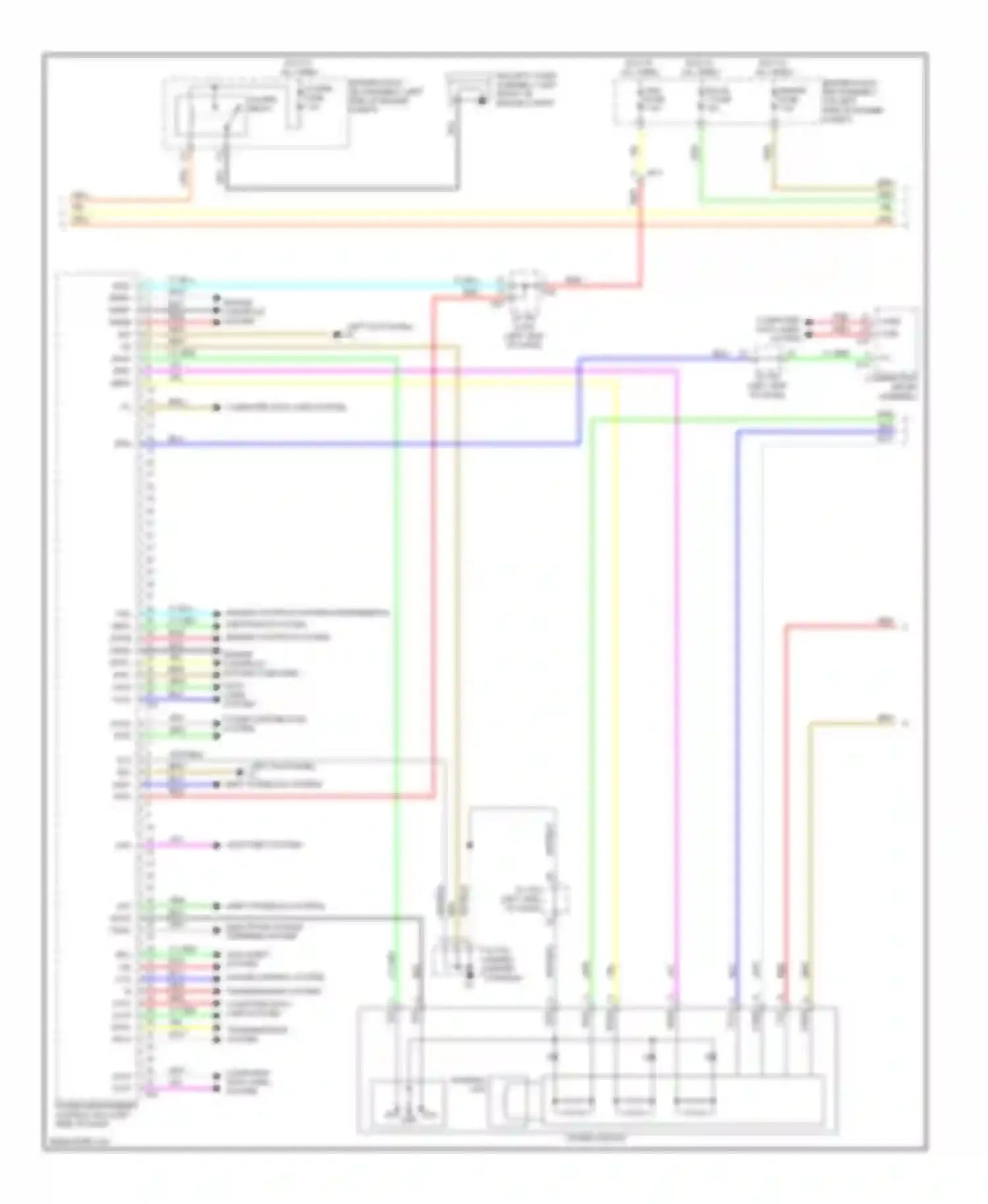 RX Lexus III facelift (2012-2015): Power door locks circuit (4 of 5)