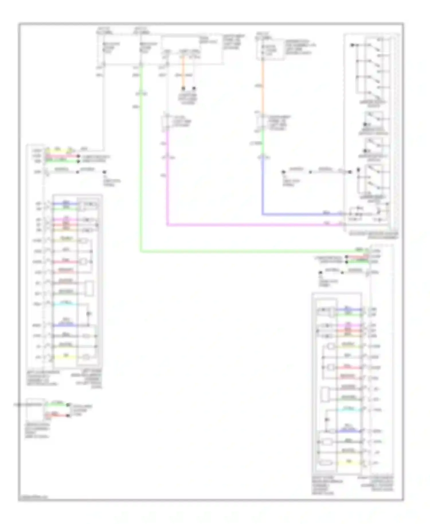 RX Lexus III facelift (2012-2015): Power mirrors circuit