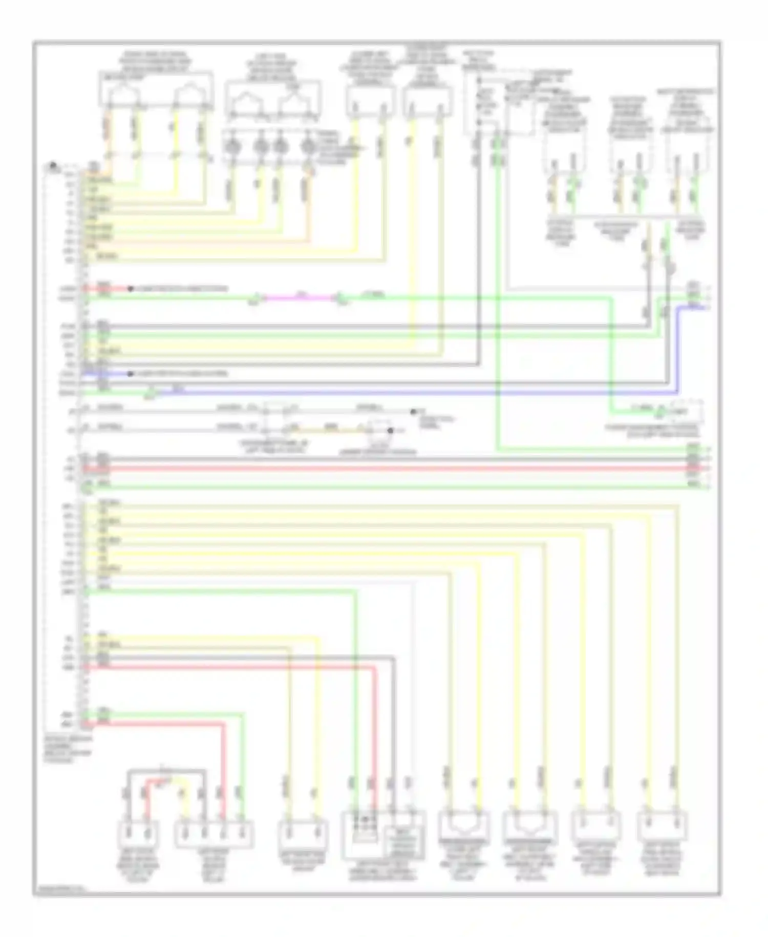 RX Lexus III facelift (2012-2015): Supplemental restraint circuit (1 of 2)