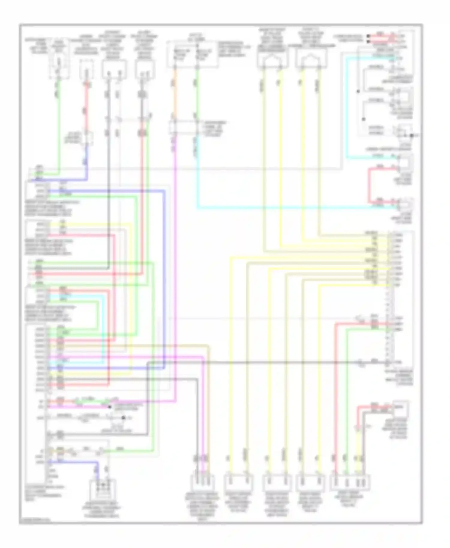 RX Lexus III facelift (2012-2015): Supplemental restraint circuit (2 of 2)