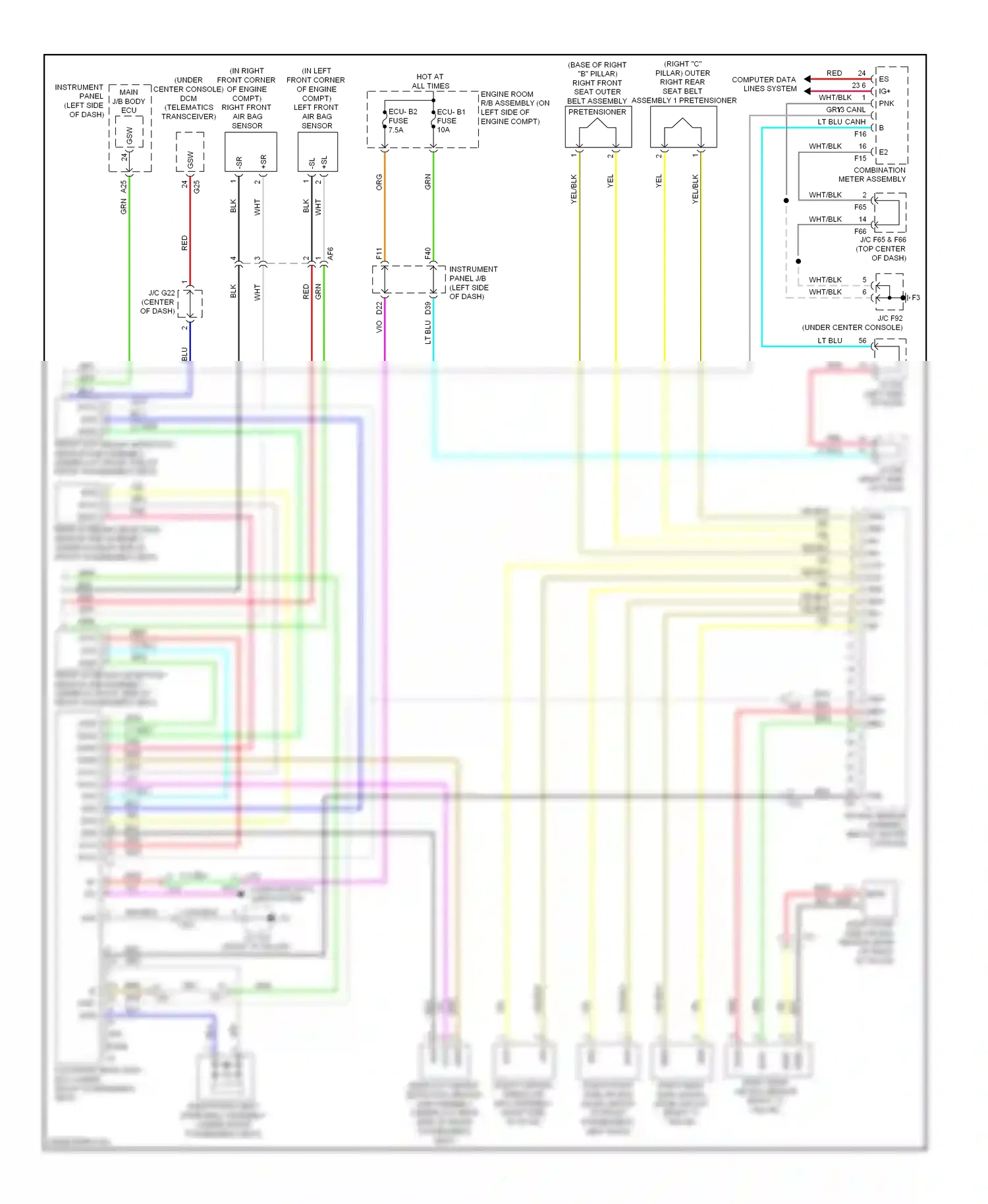 Wiring diagram 1 2 b+ dia for Lexus RX III facelift (2012-2015) (1 of 1)
