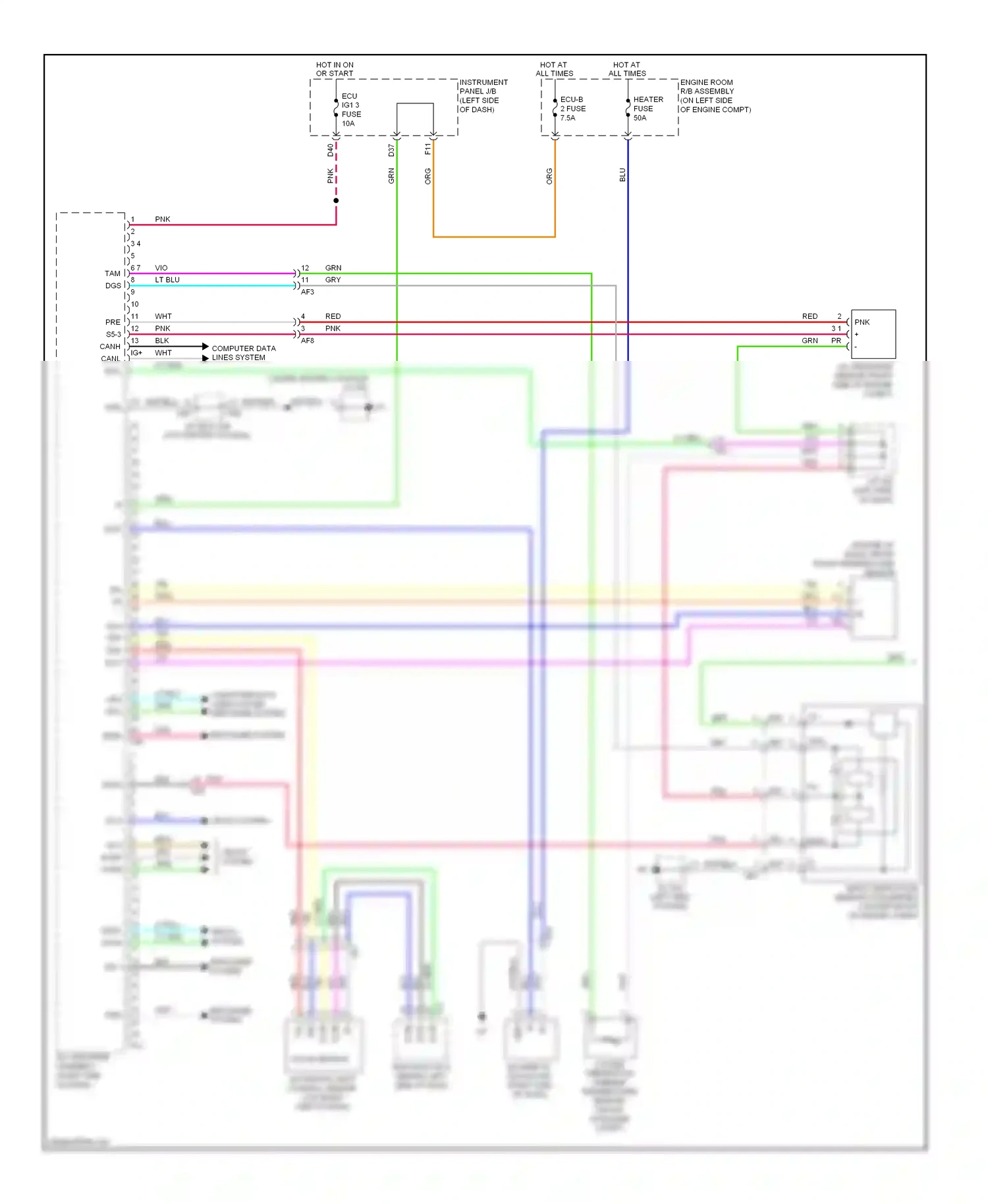 Wiring diagram 4 3 pnk for Lexus RX III facelift (2012-2015) (1 of 1)