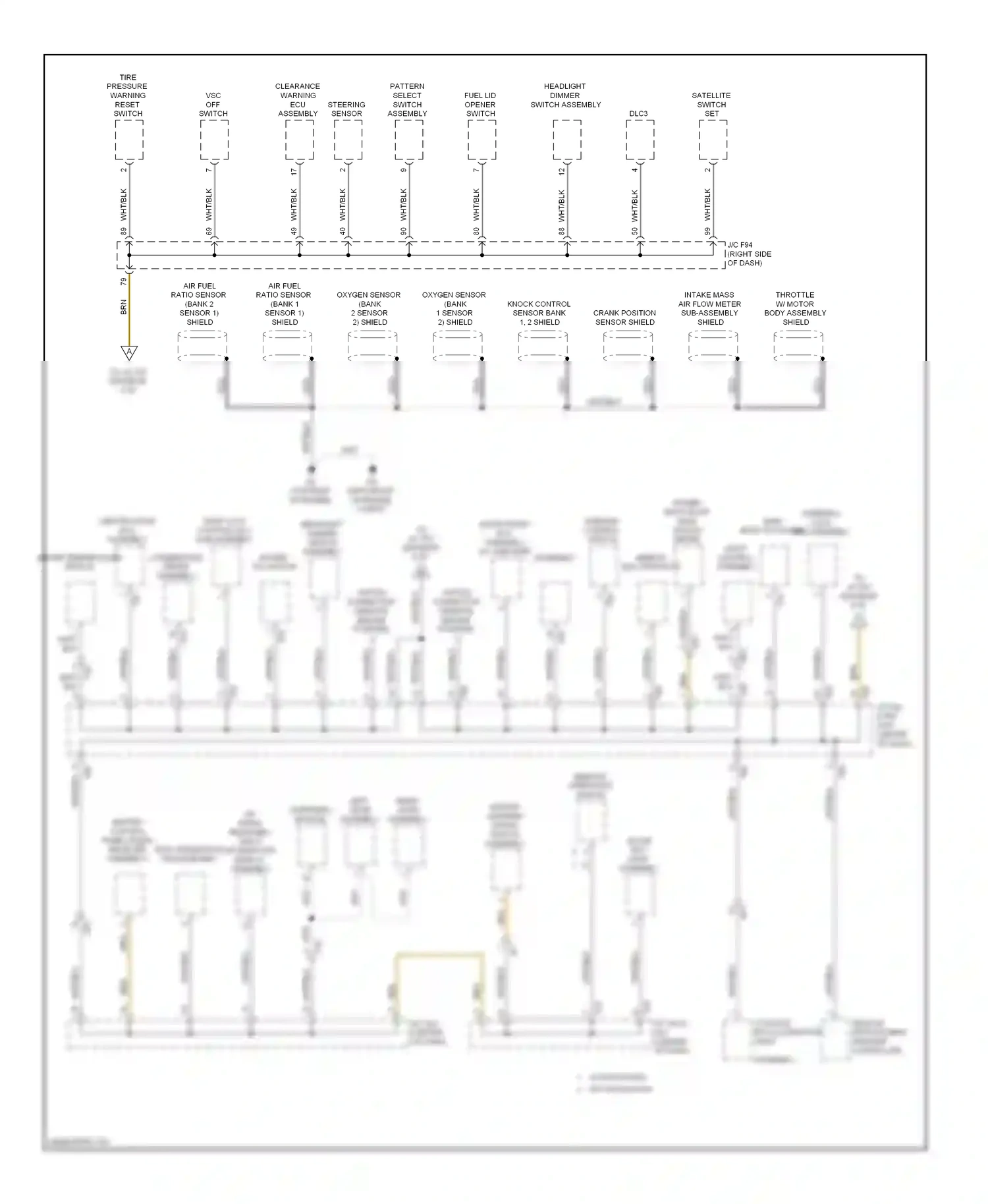 Lexus RX III facelift (2012-2015) assembly wiring diagram  (1 of 2)
