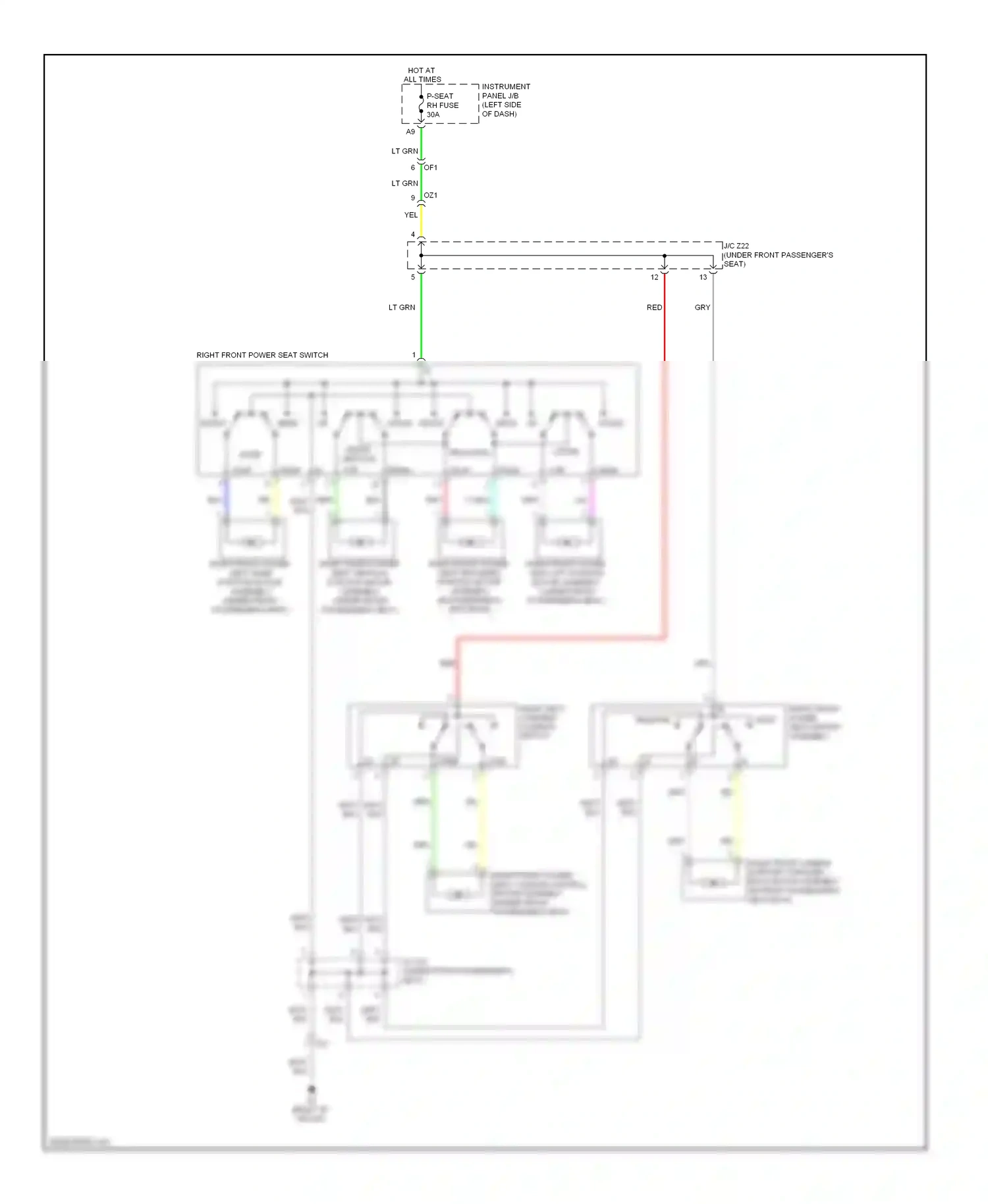 Lexus RX III facelift (2012-2015) assembly wiring diagram  (2 of 2)