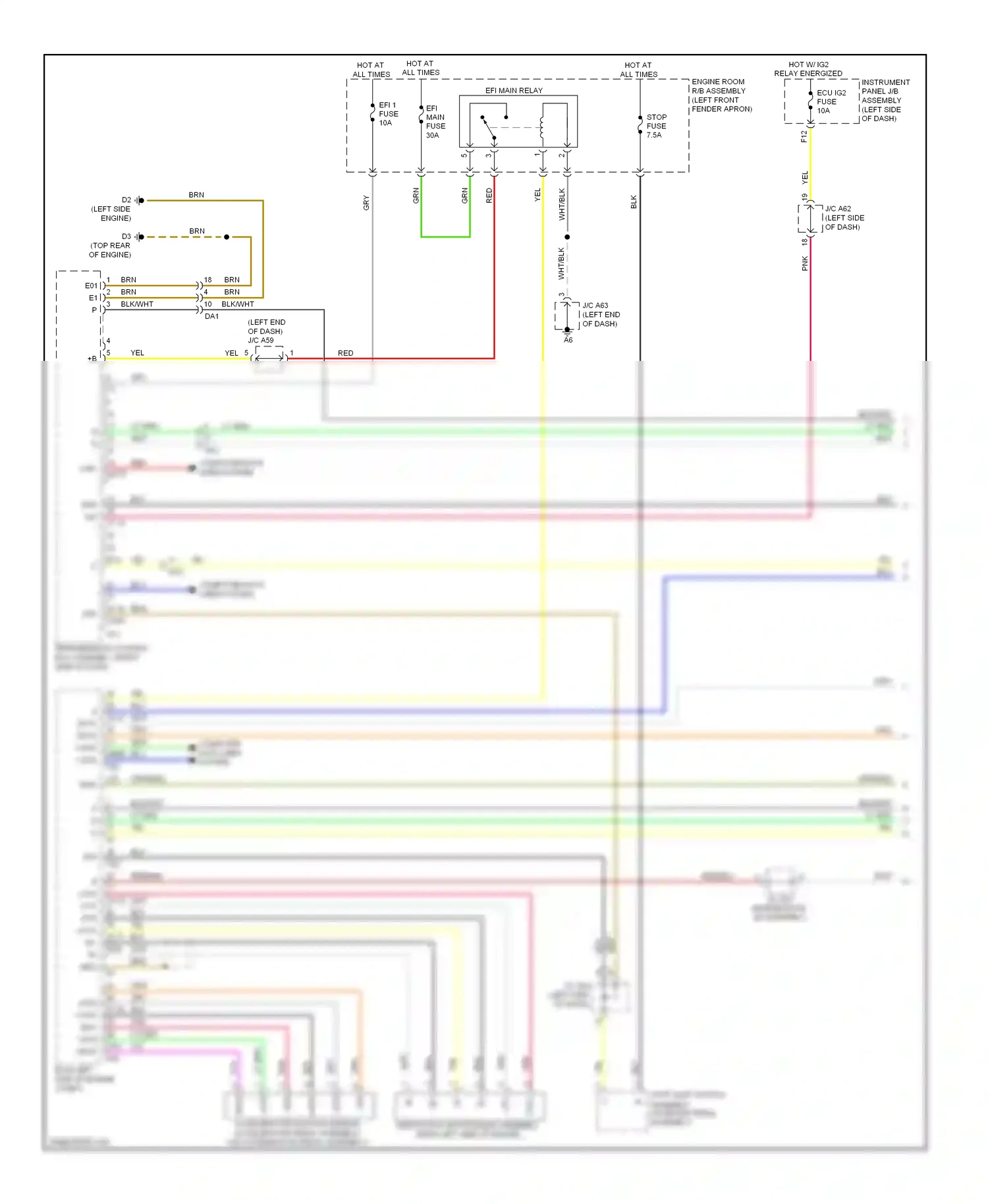 Wiring diagram blk/wht for Lexus RX III facelift (2012-2015) (4 of 22)