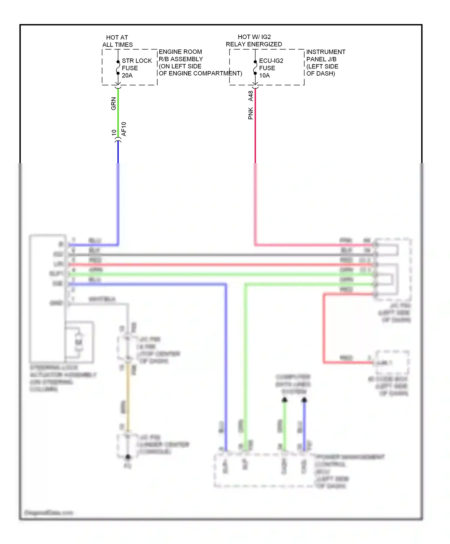 Wiring diagram blu for Lexus RX III facelift (2012-2015) (90 of 129)