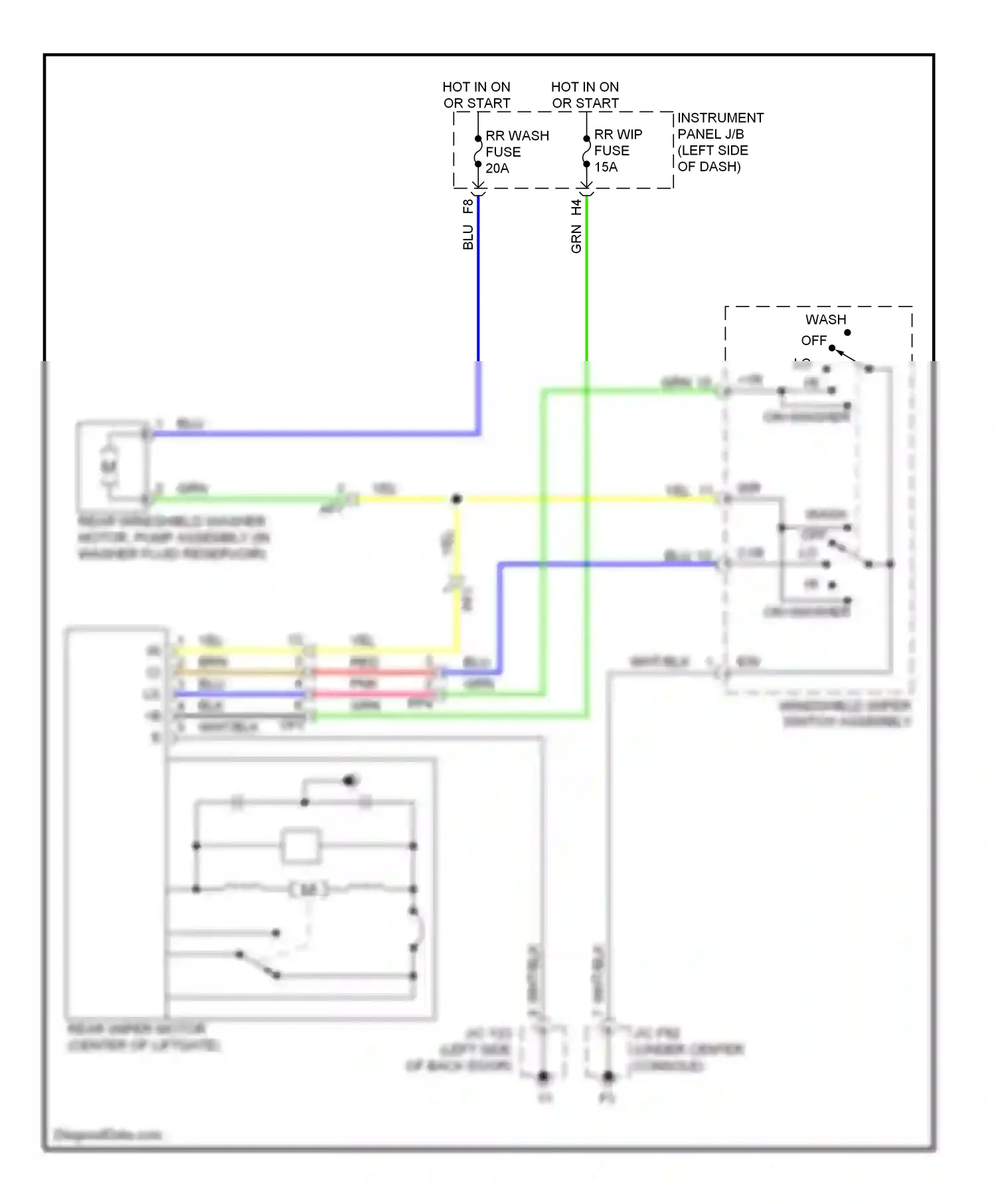 Wiring diagram blu for Lexus RX III facelift (2012-2015) (108 of 129)