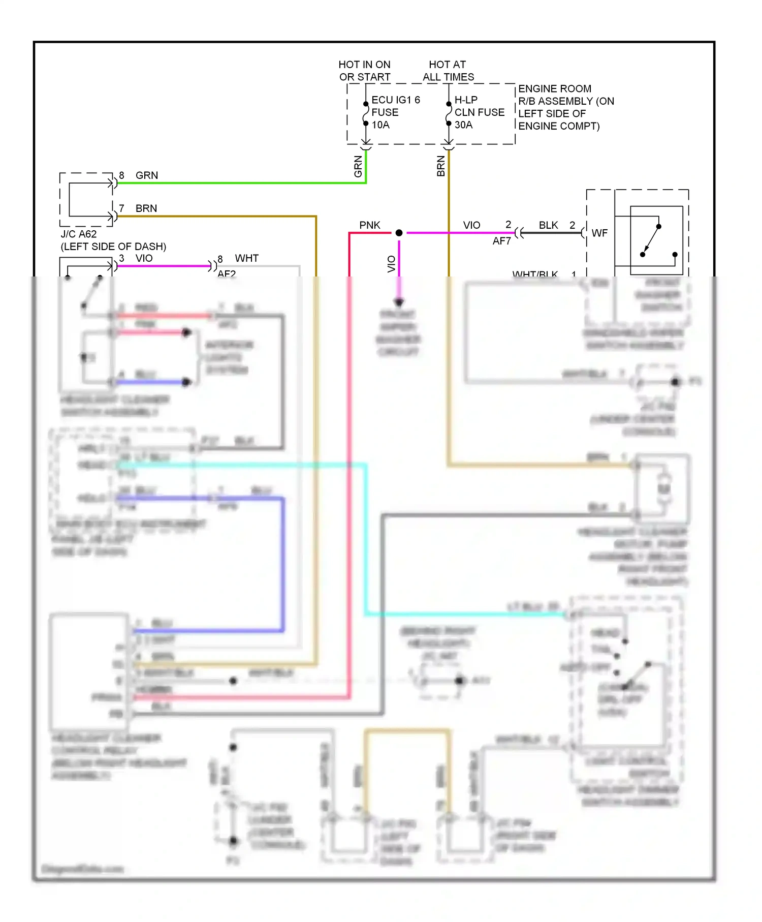 Wiring diagram blu for Lexus RX III facelift (2012-2015) (107 of 129)