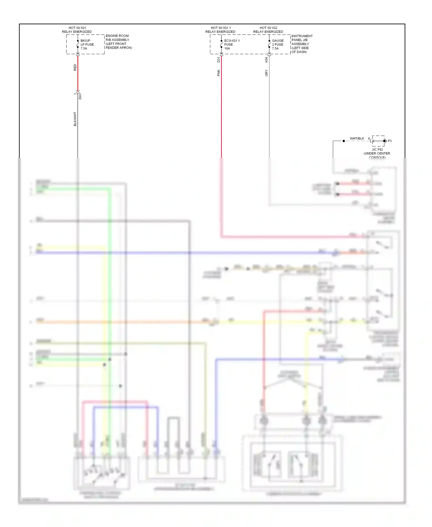Wiring diagram brn for Lexus RX III facelift (2012-2015) (95 of 123)