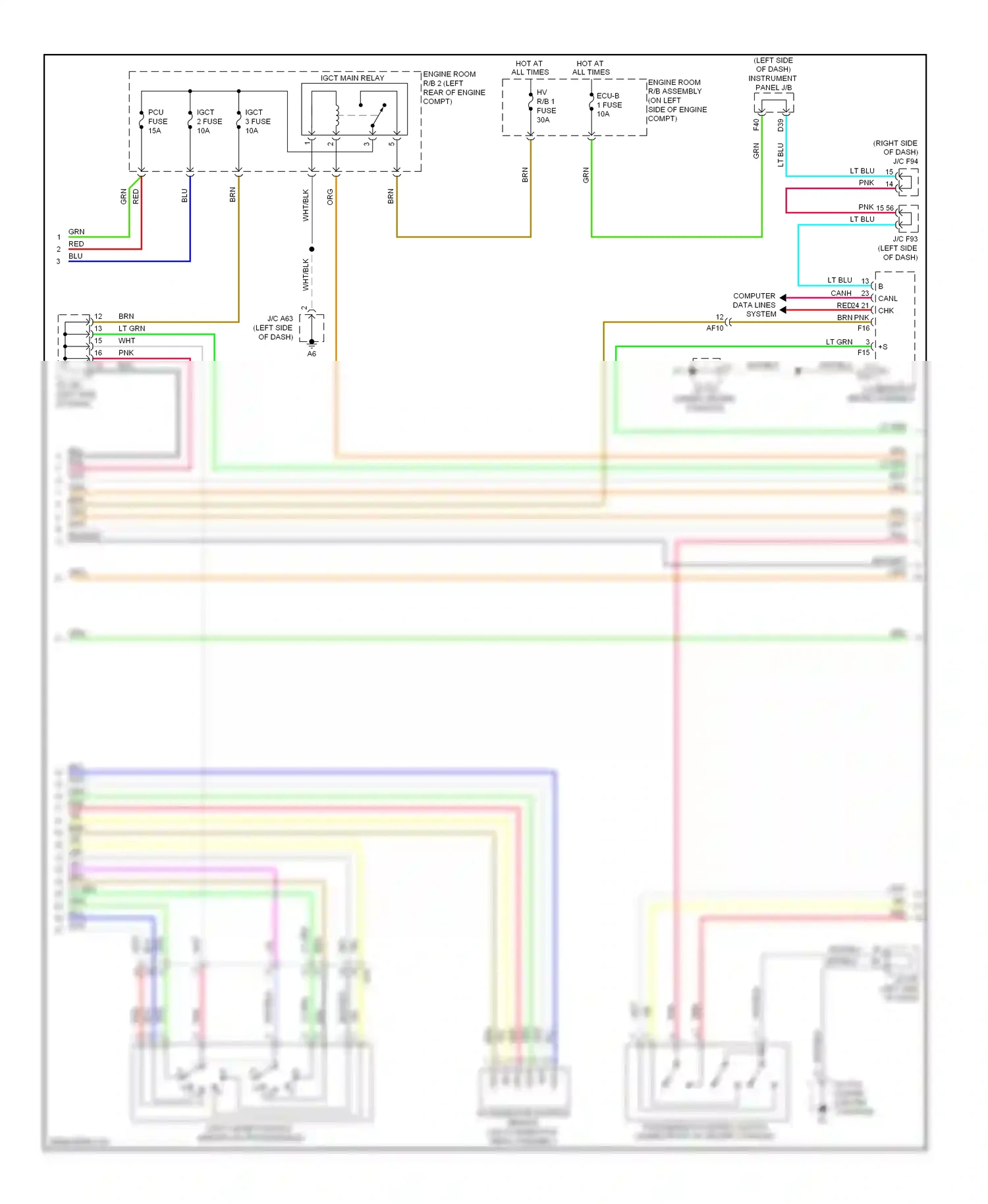 Wiring diagram brn for Lexus RX III facelift (2012-2015) (116 of 123)