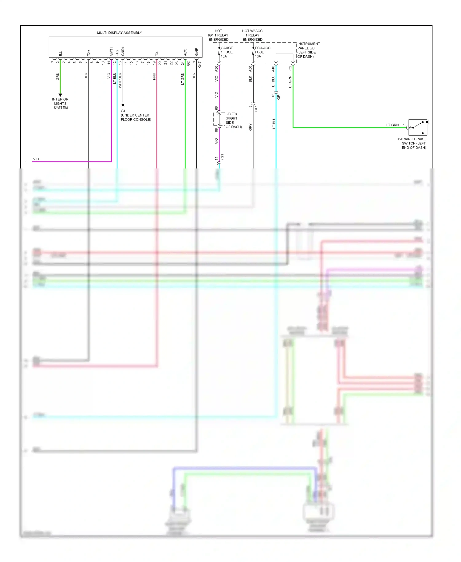 Wiring diagram brn for Lexus RX III facelift (2012-2015) (72 of 123)