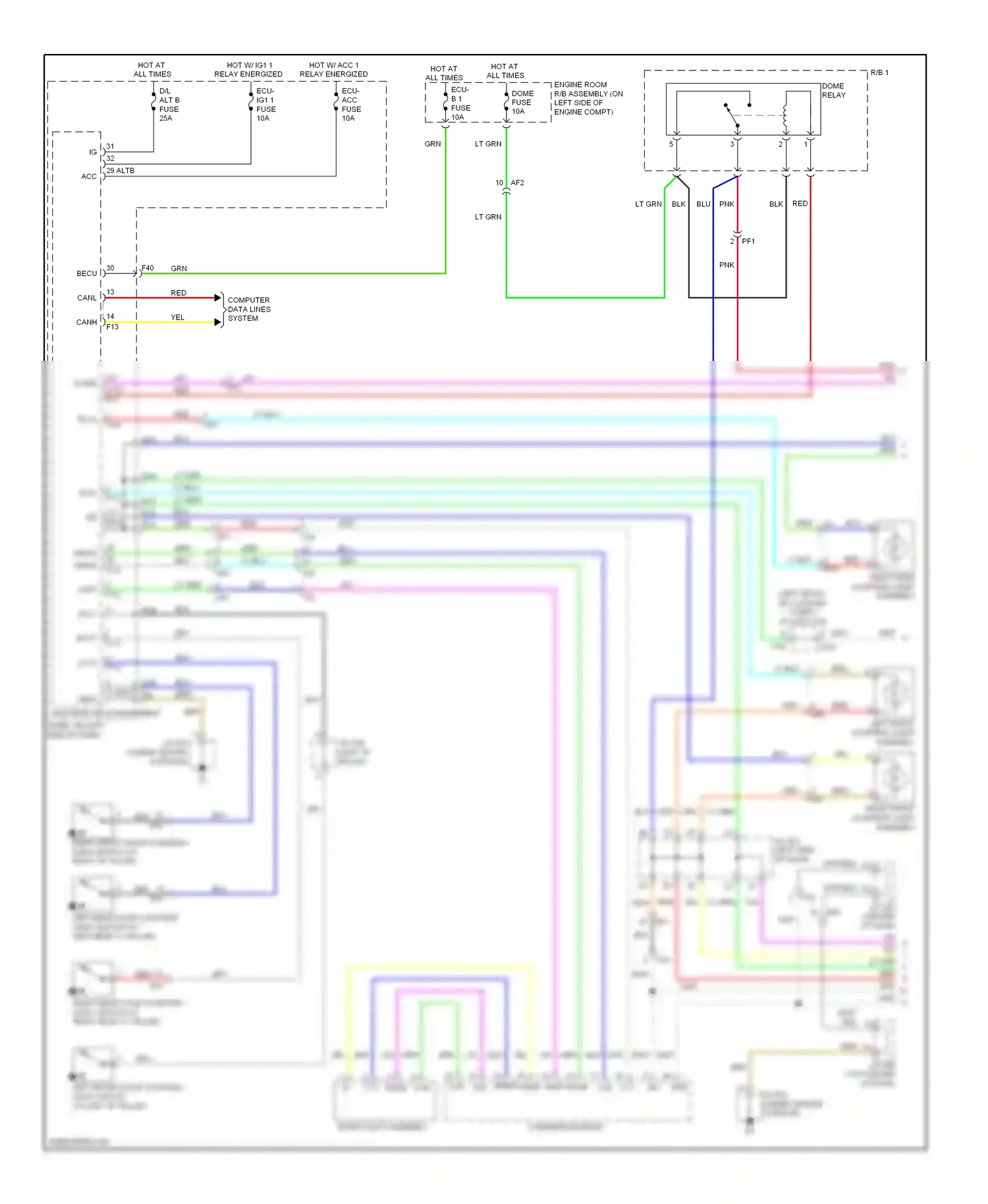 Lexus RX III facelift (2012-2015) cspt wiring diagram  (1 of 1)